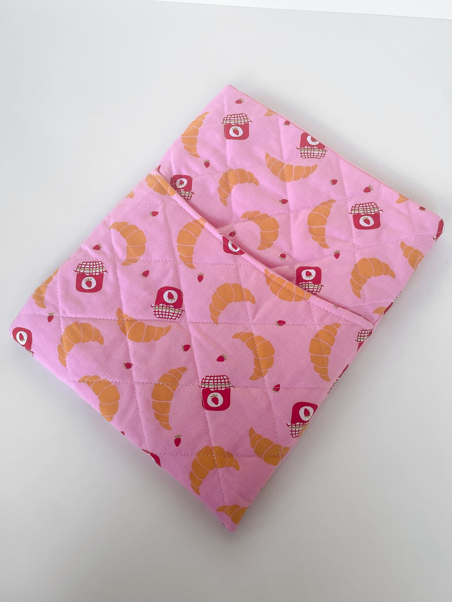 Croissant and Jam Book Sleeve Size Large