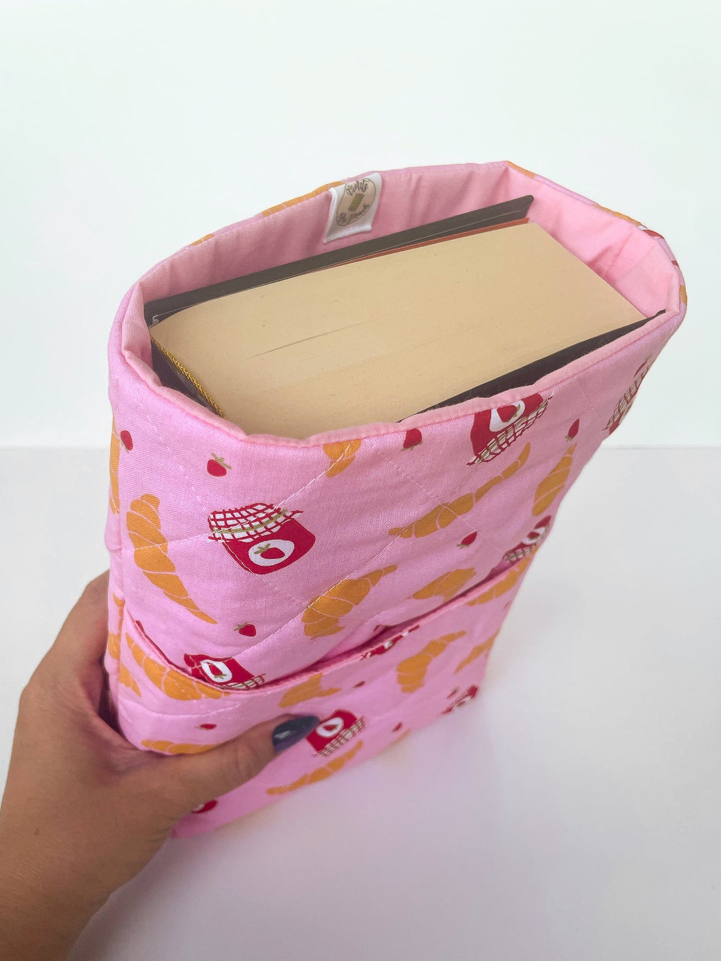 Croissant and Jam Book Sleeve Size Large