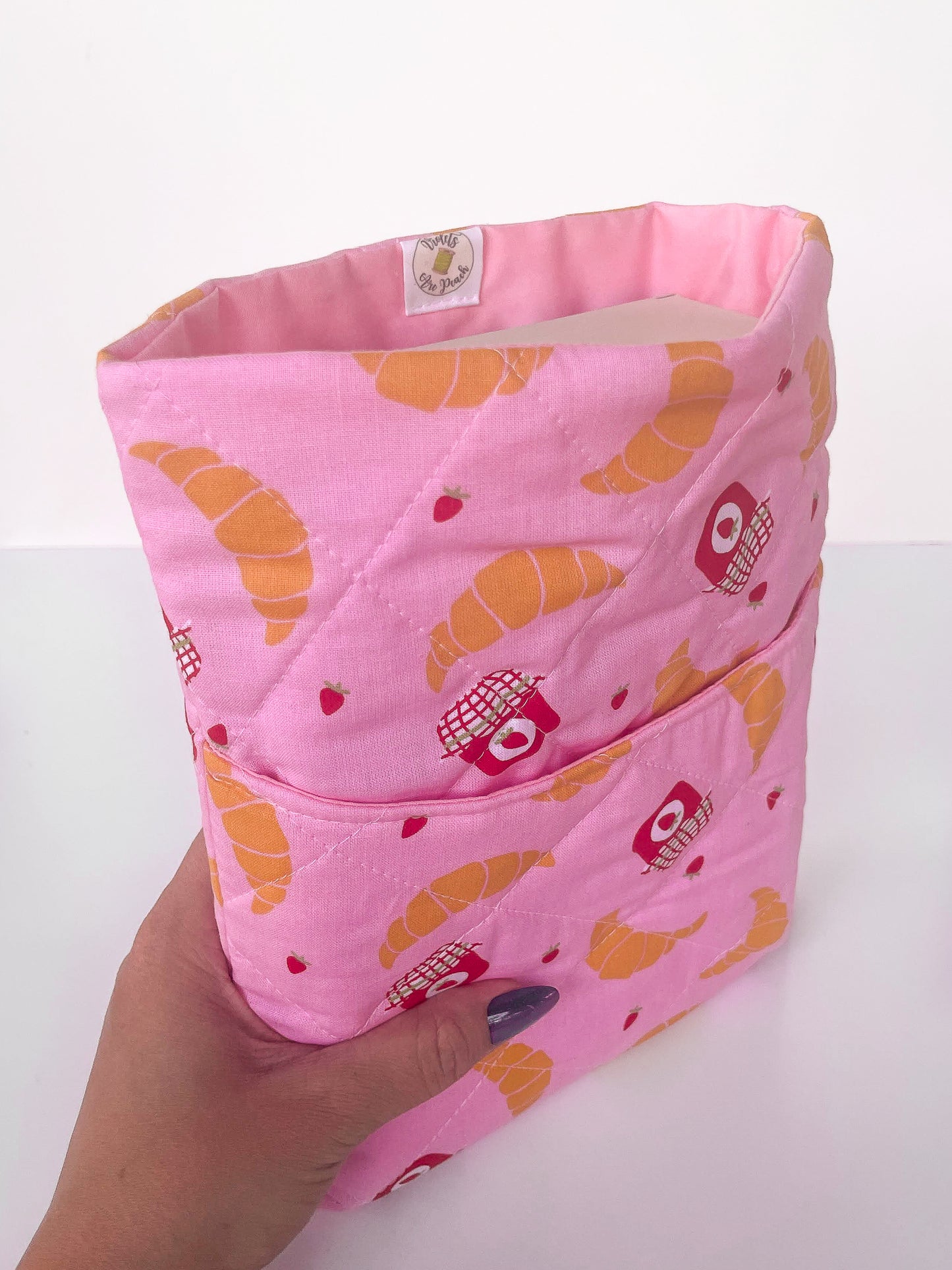 Croissant and Jam Book Sleeve Size Medium