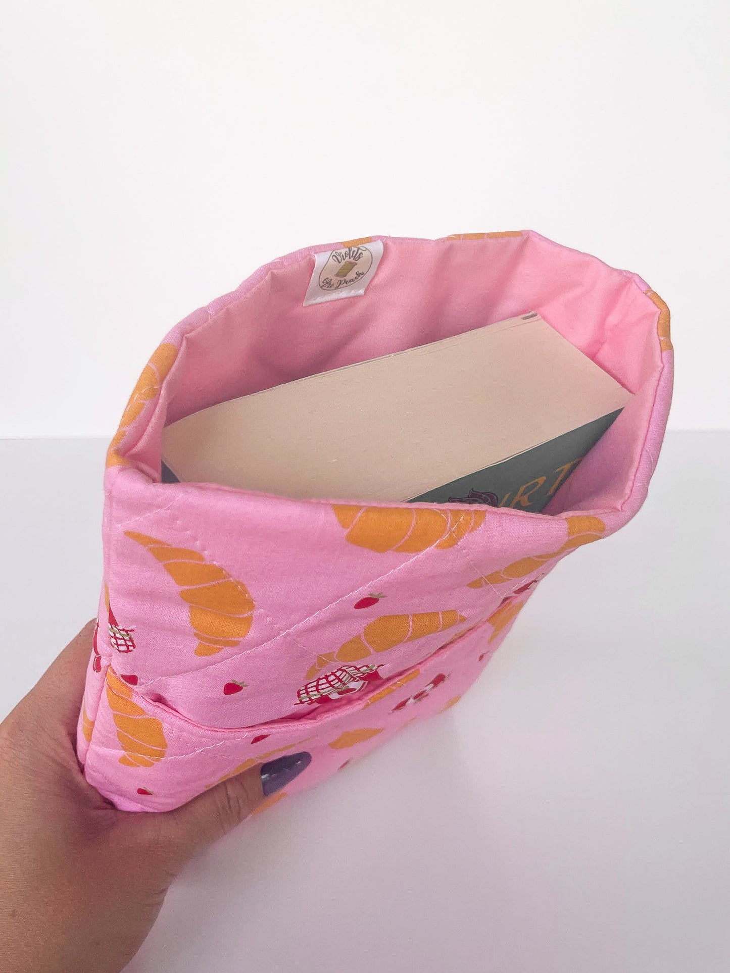 Croissant and Jam Book Sleeve Size Medium