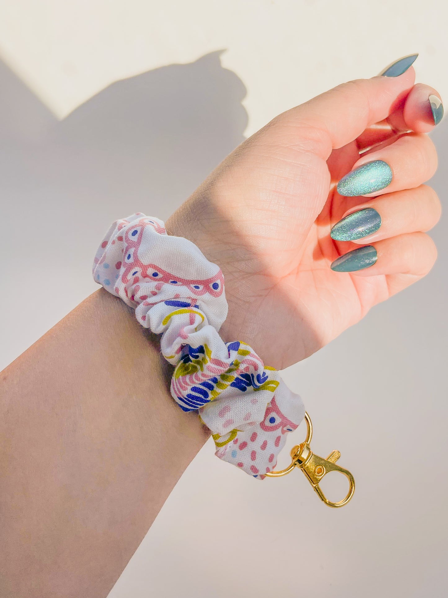 Colorful Scrunchie Keychain