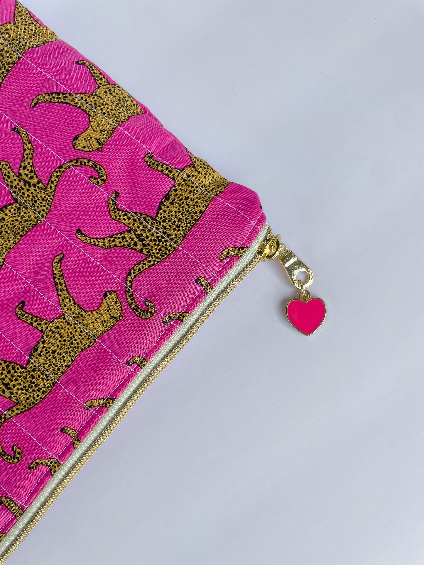 Pink Cheetah Laptop Case, Size Small