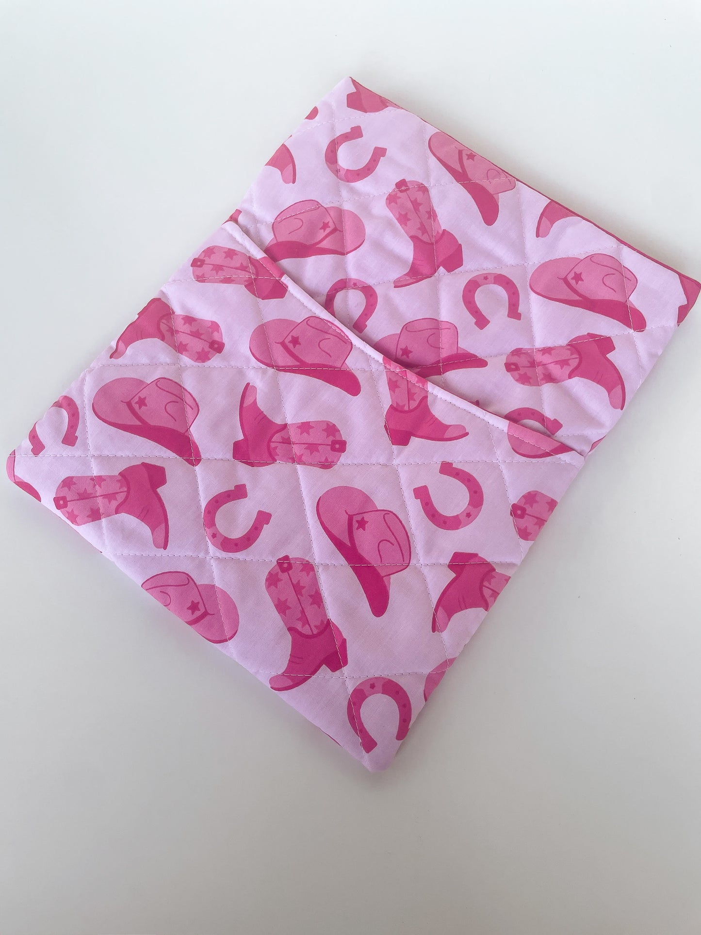 Pink Cowgirl Book Sleeve Size Large