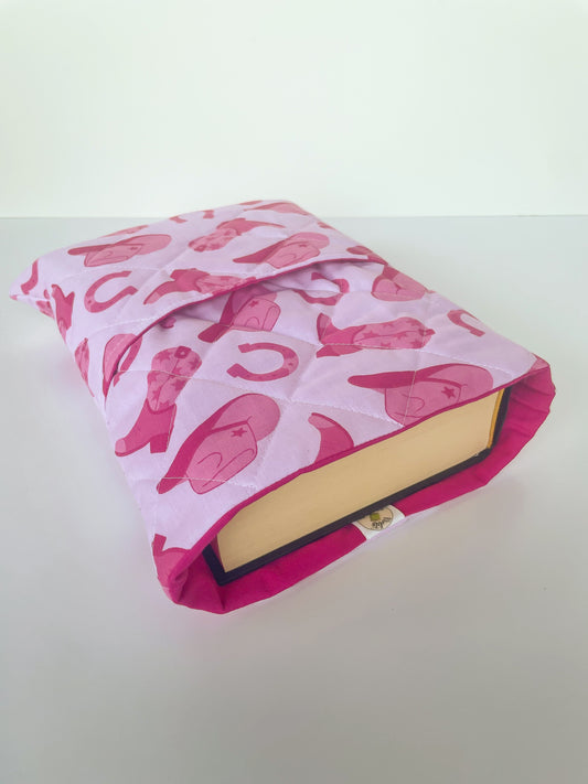 Pink Cowgirl Book Sleeve Size Large