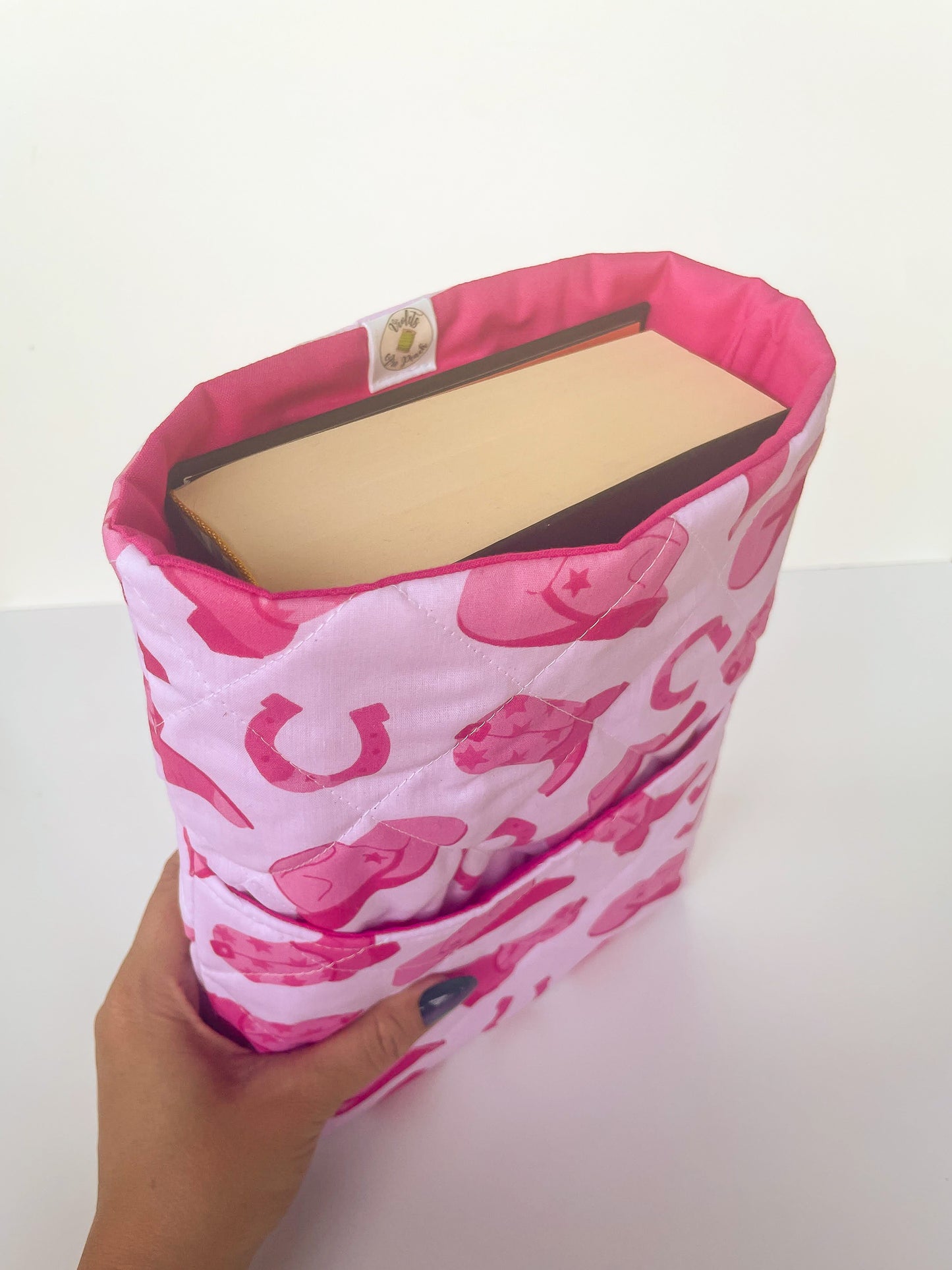 Pink Cowgirl Book Sleeve Size Large