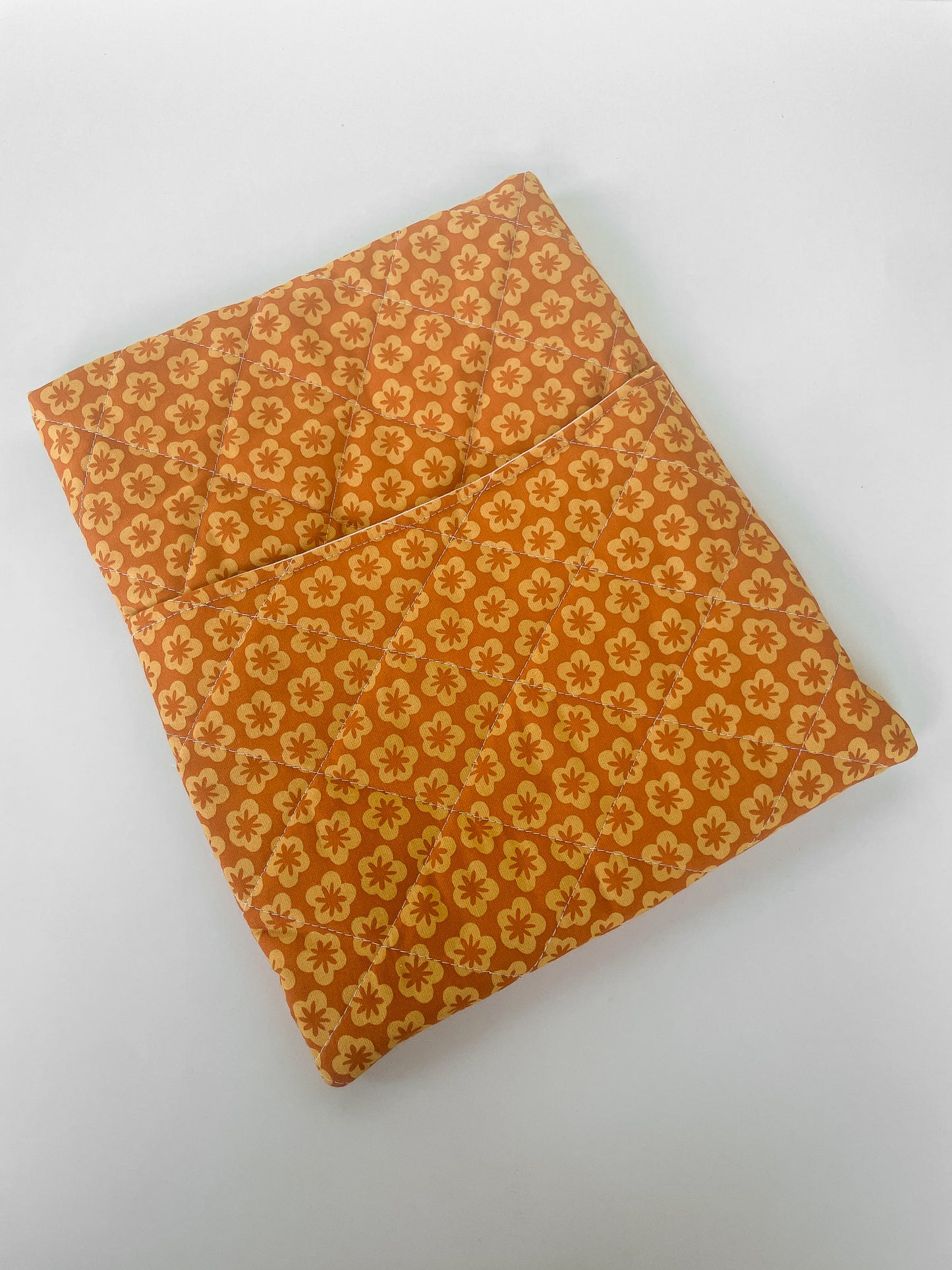 Orange Flower Book Sleeve Size Large