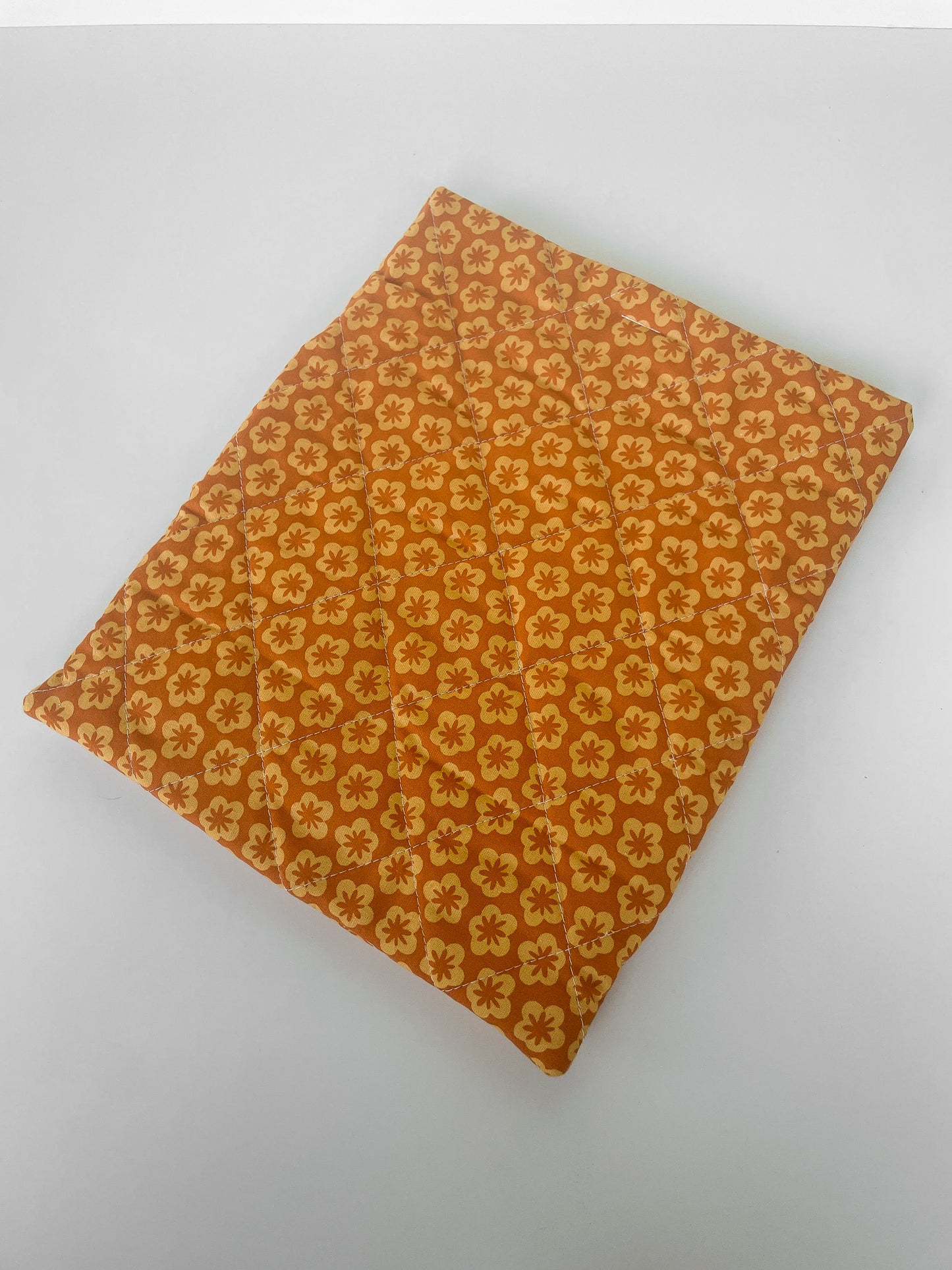 Orange Flower Book Sleeve Size Large