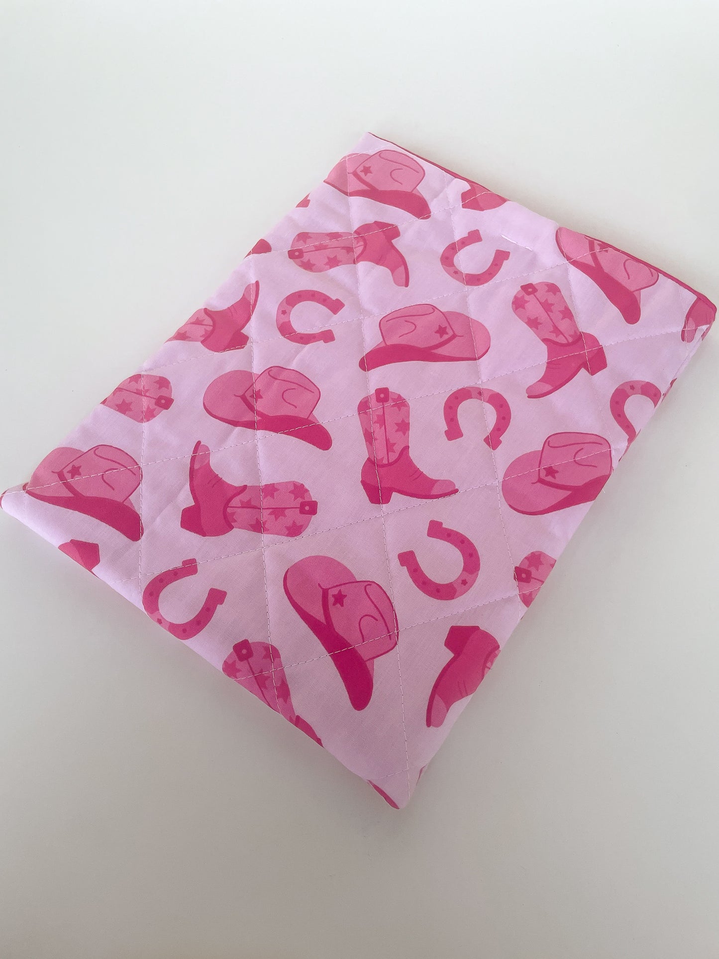Pink Cowgirl Book Sleeve Size Medium