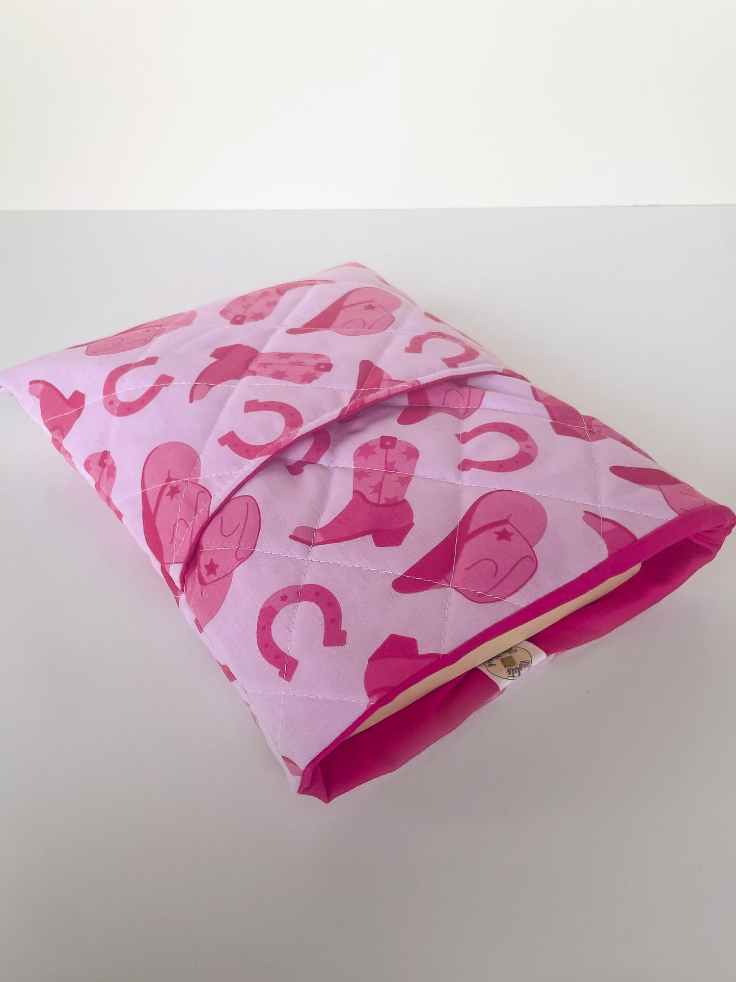 Pink Cowgirl Book Sleeve Size Medium