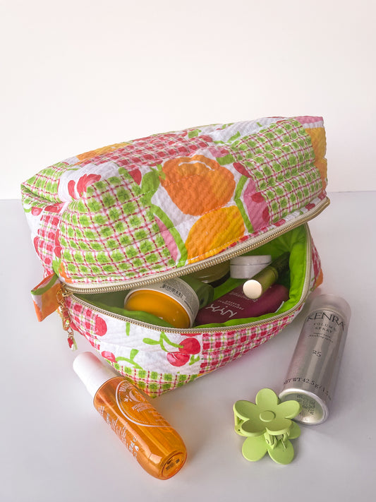 Summer Fruit Makeup Bag, Size Large
