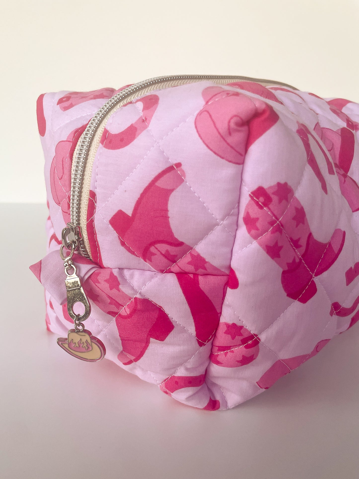 Pink Cowgirl Makeup Bag, Size Large