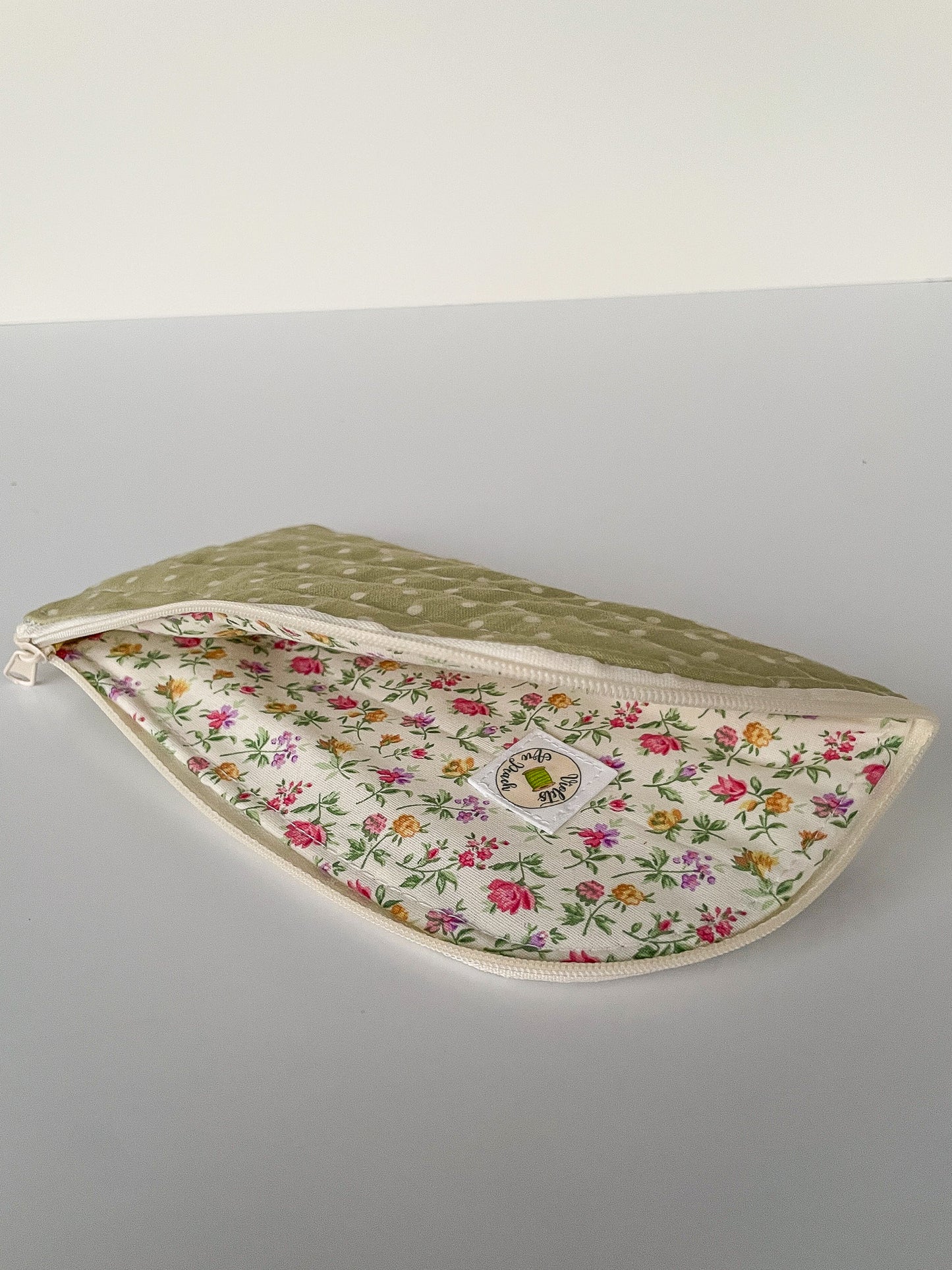 Green Dot Glasses Case