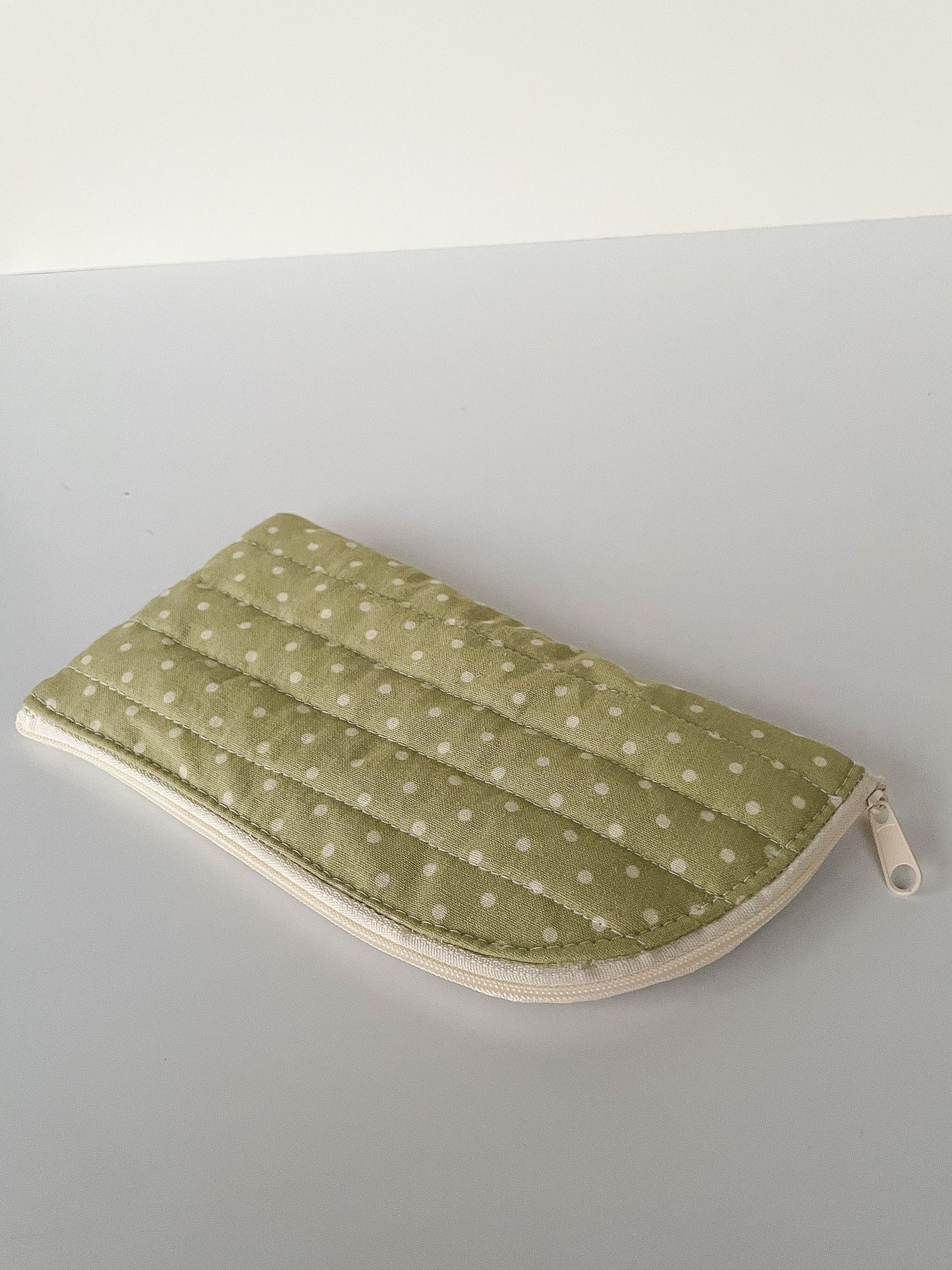 Green Dot Glasses Case