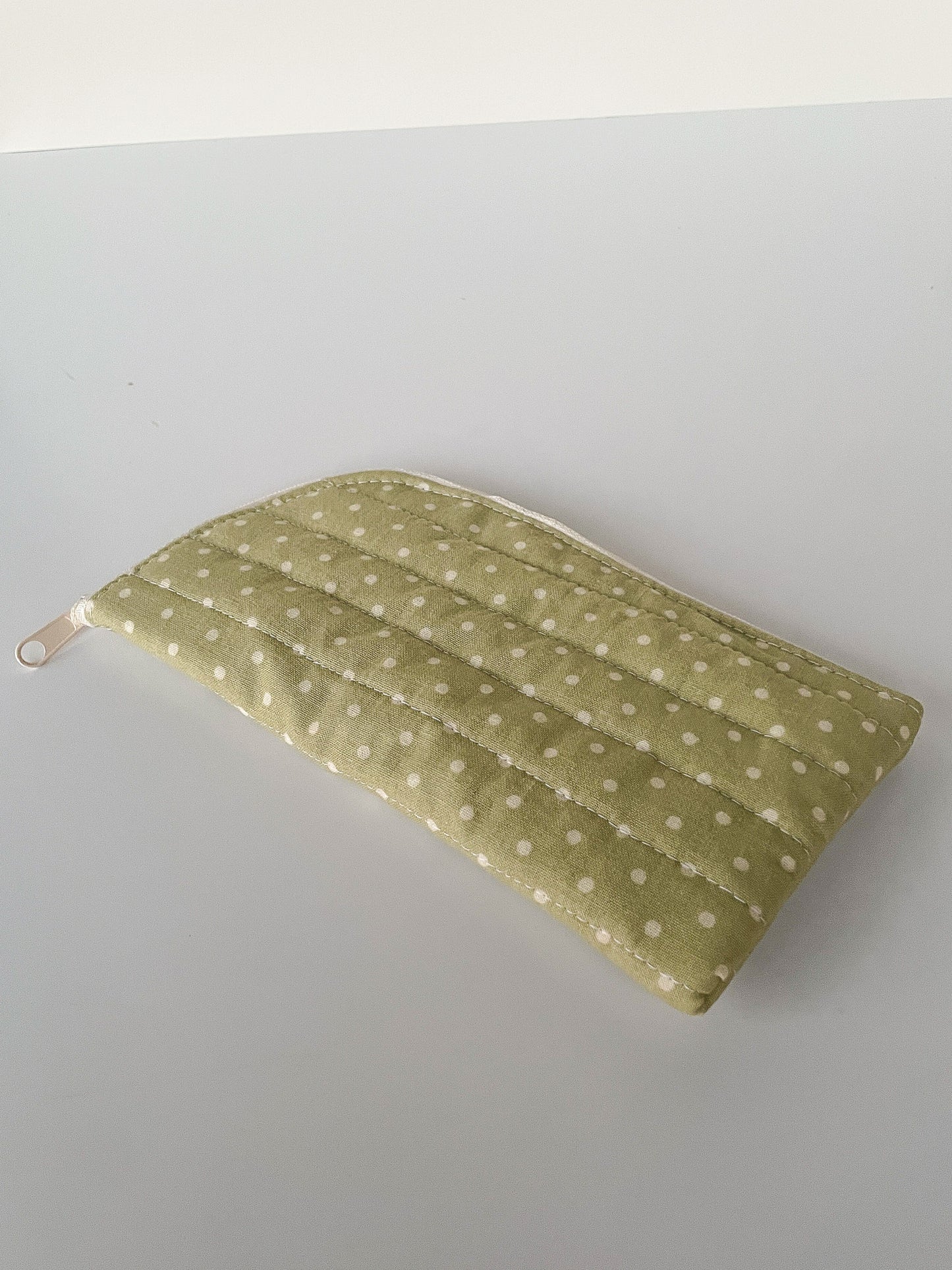 Green Dot Glasses Case
