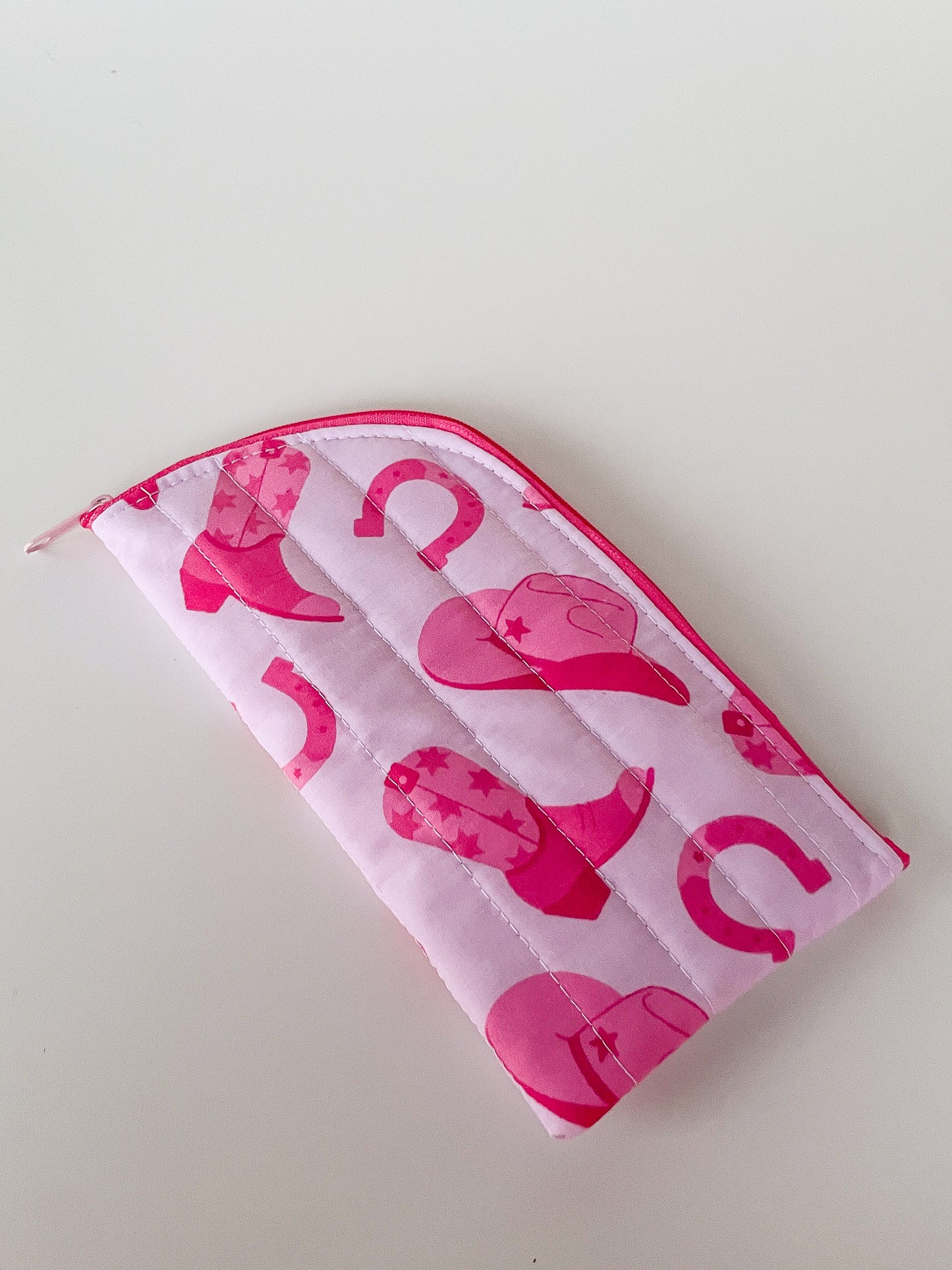 Pink Cowgirl Glasses Case