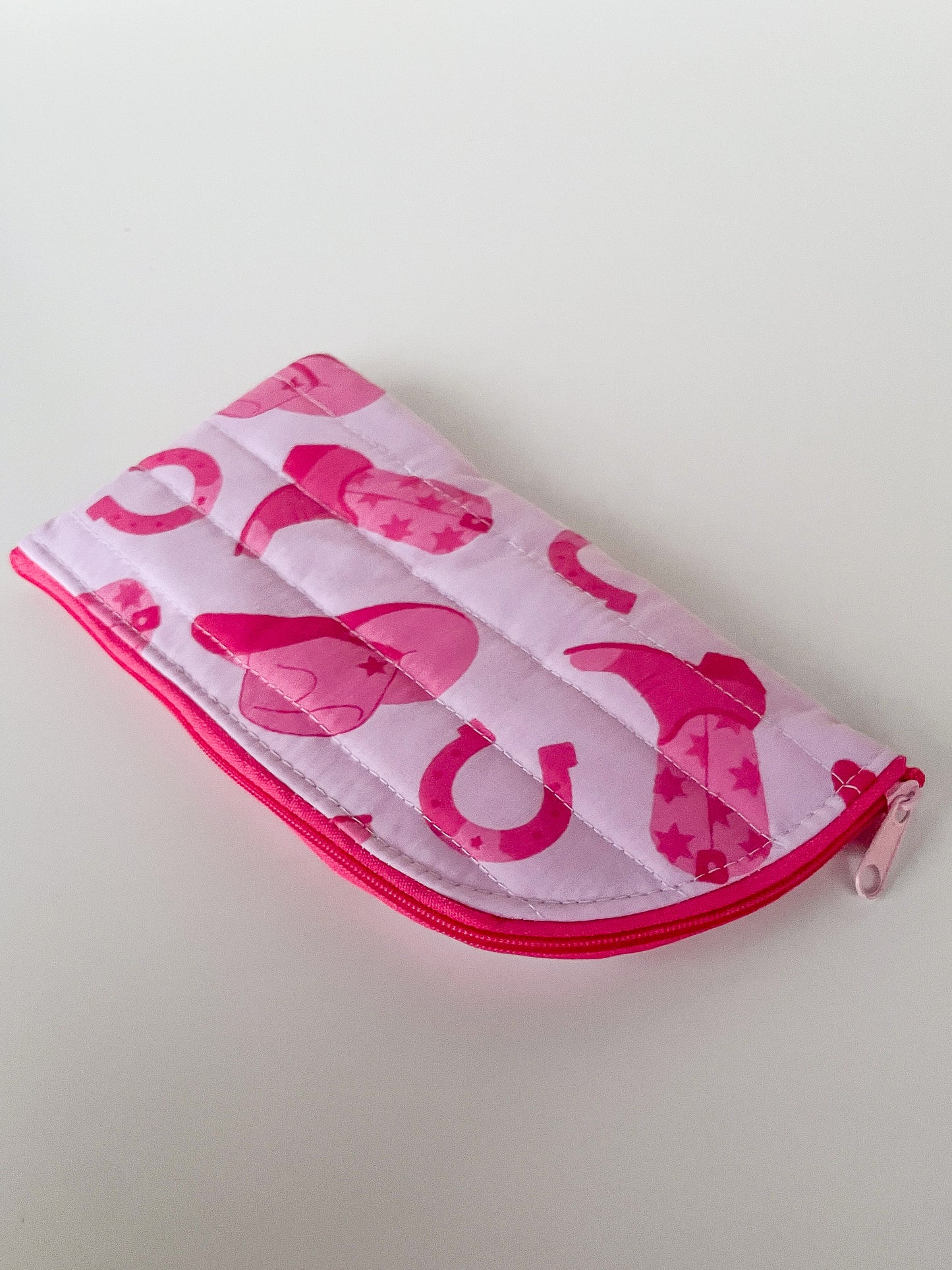 Pink Cowgirl Glasses Case