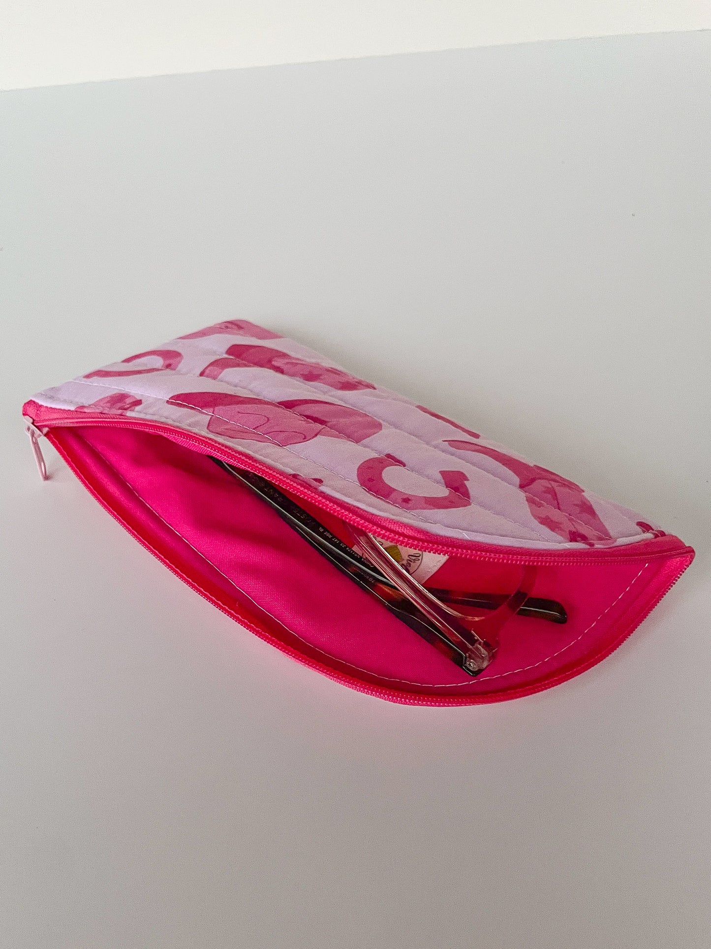 Pink Cowgirl Glasses Case