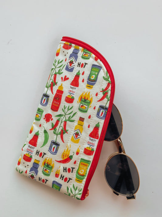 Hot Sauce Glasses Case