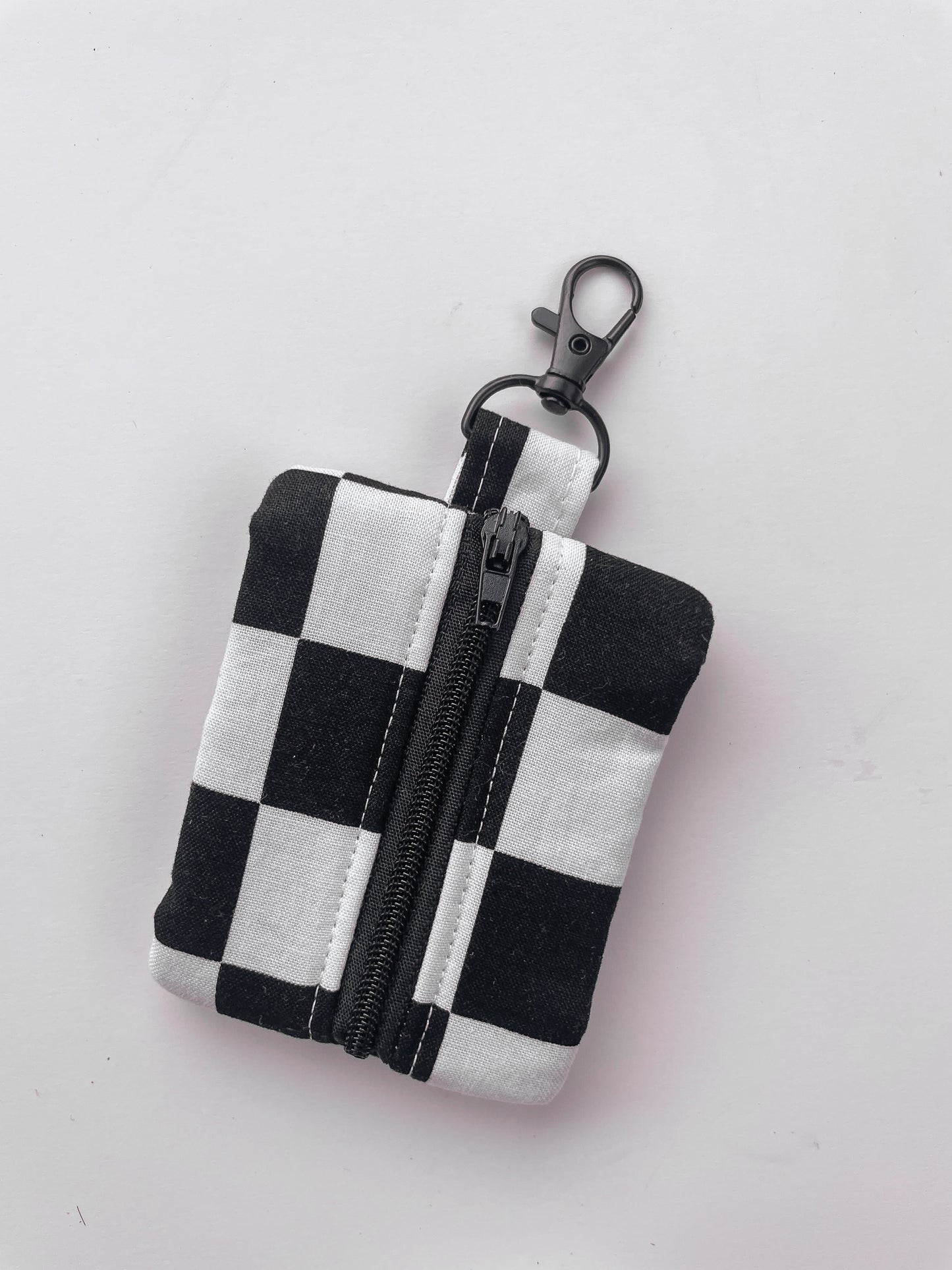 Black White Check AirPod Case