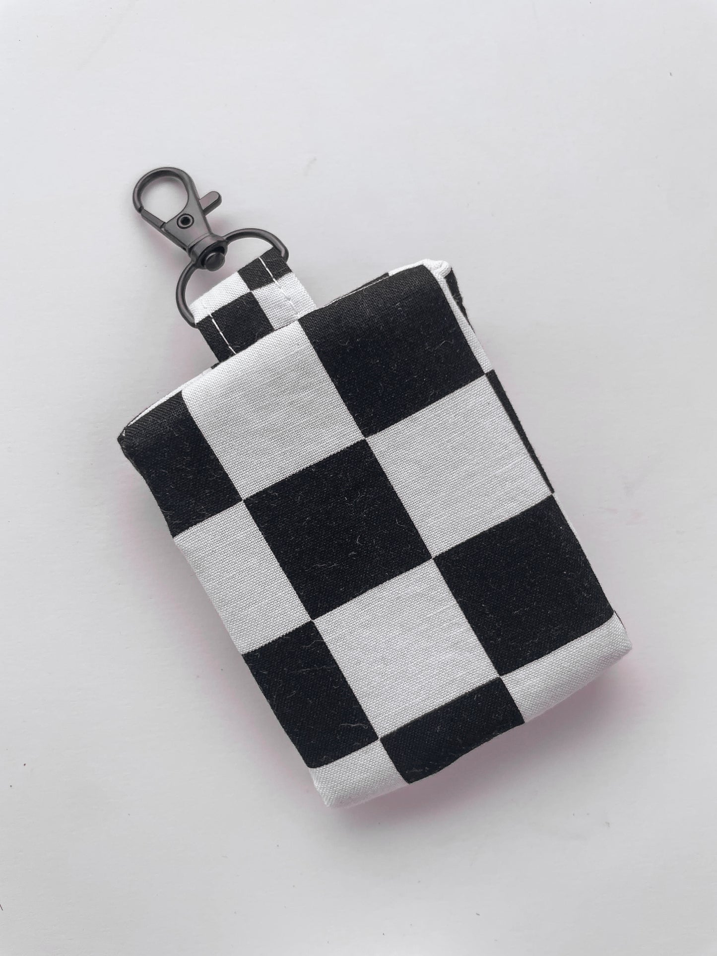 Black White Check AirPod Case