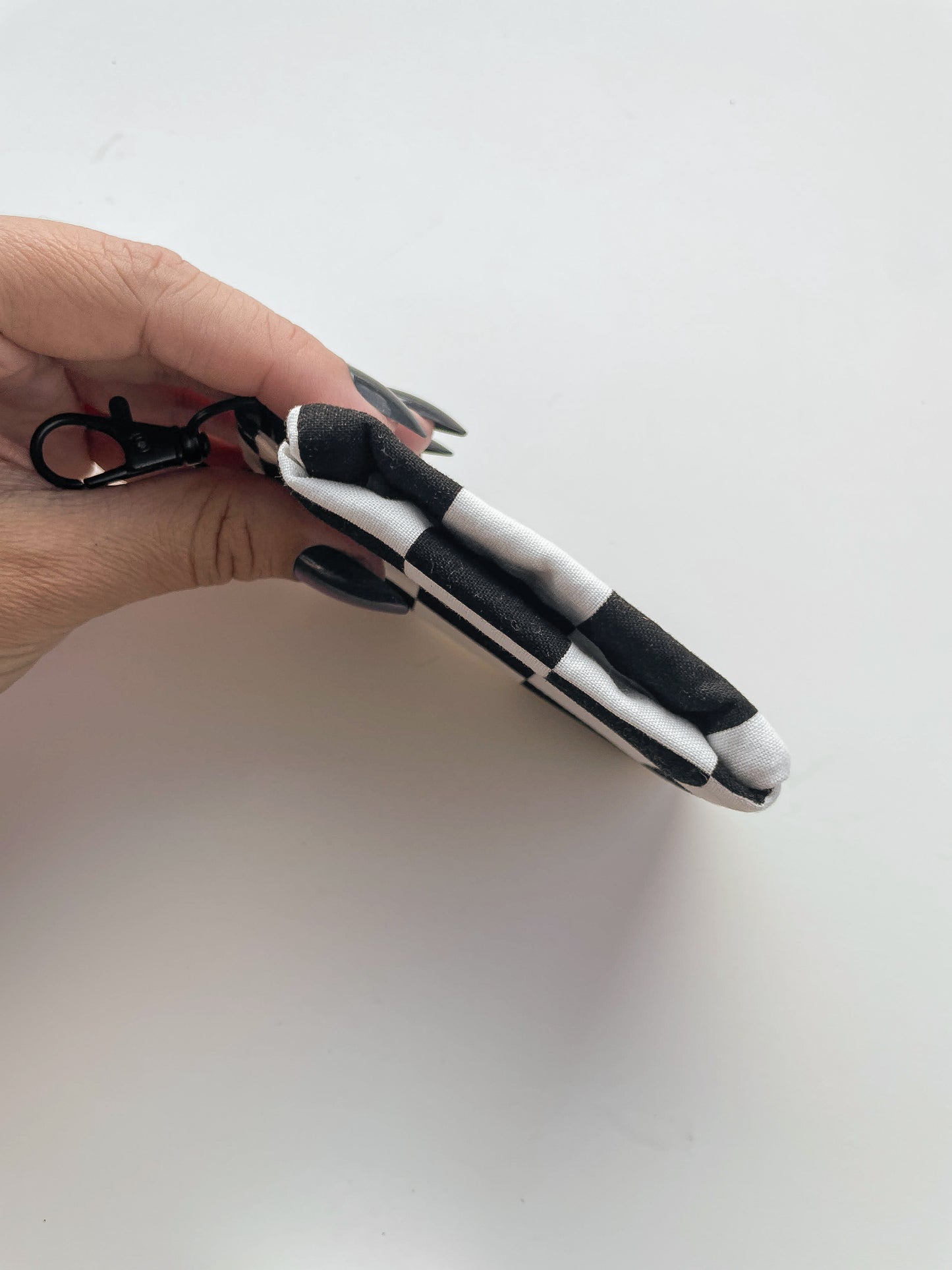 Black White Check AirPod Case