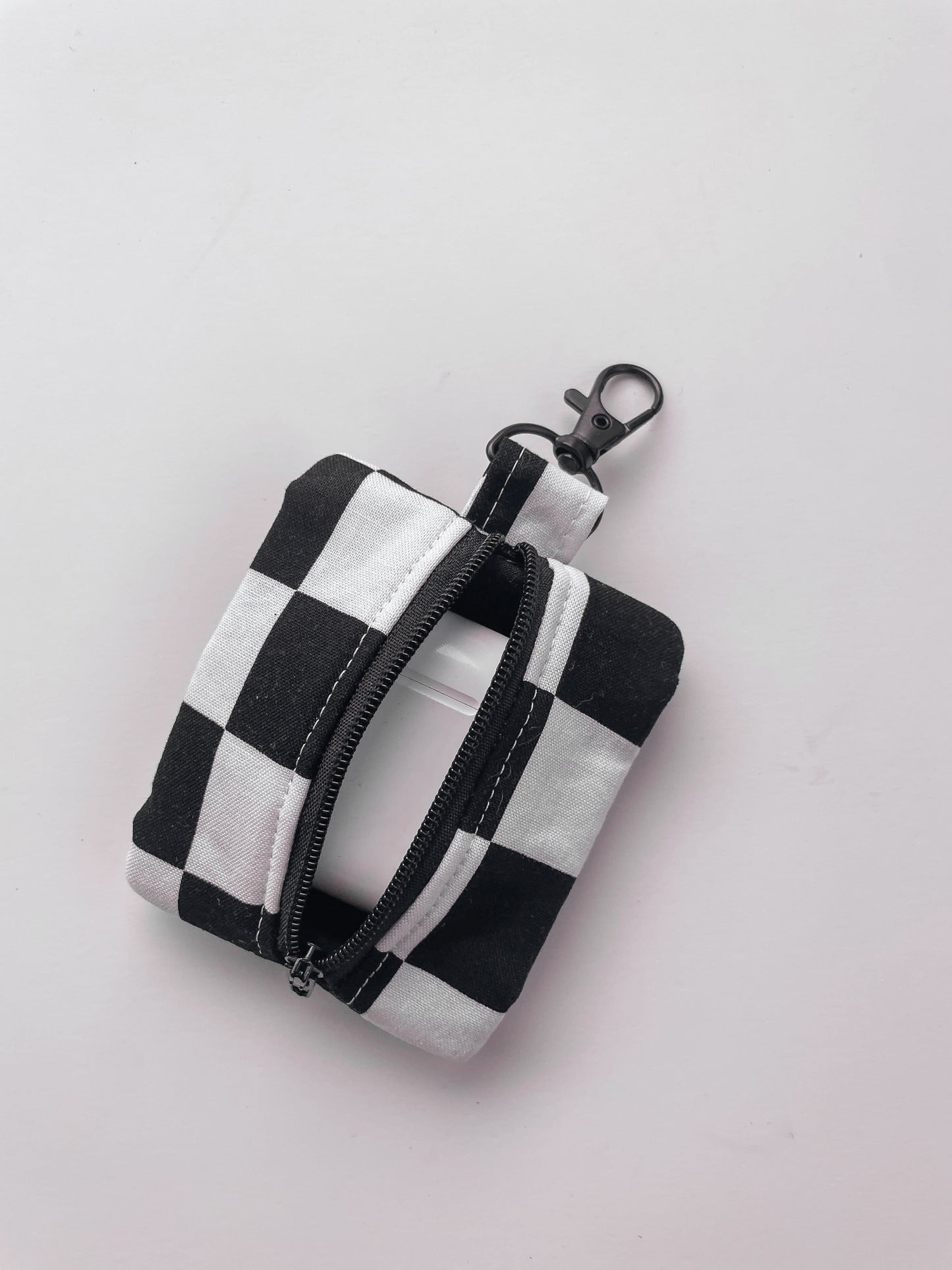 Black White Check AirPod Case