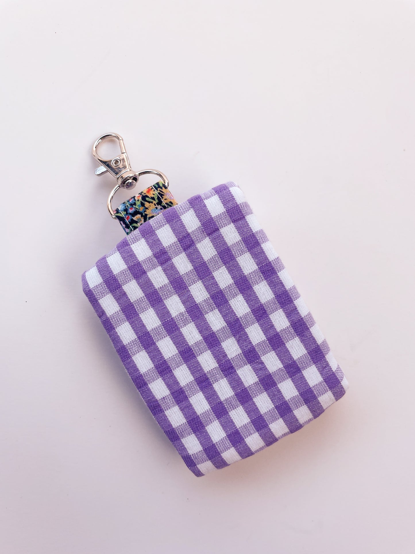 Purple Gingham AirPod Case