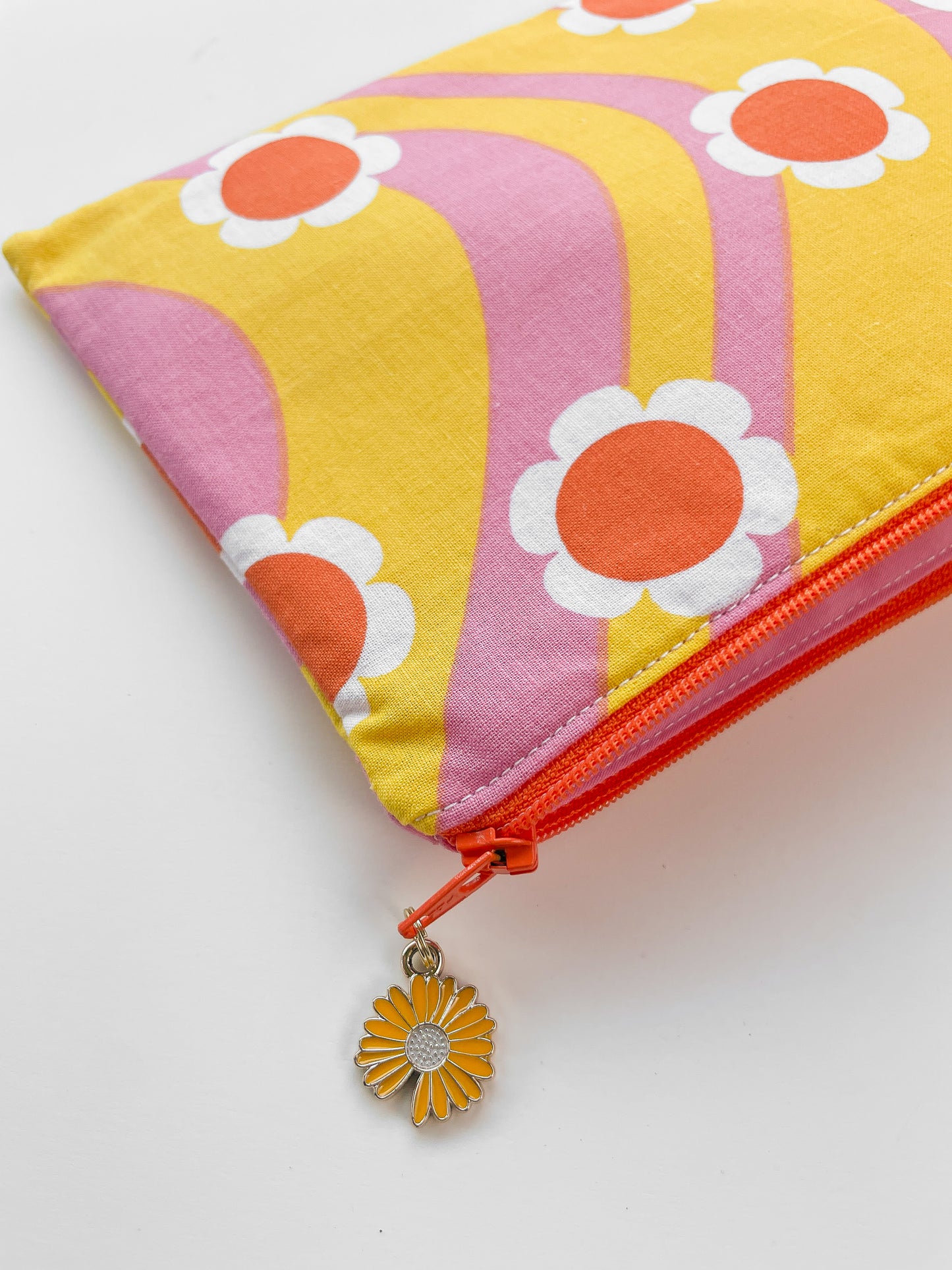 Flower Power Quilted Zipper Pouch