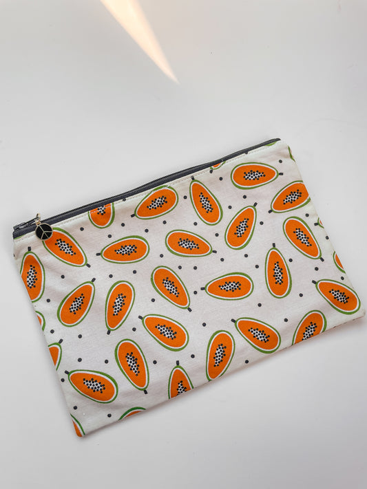 Papaya Zipper Pouch
