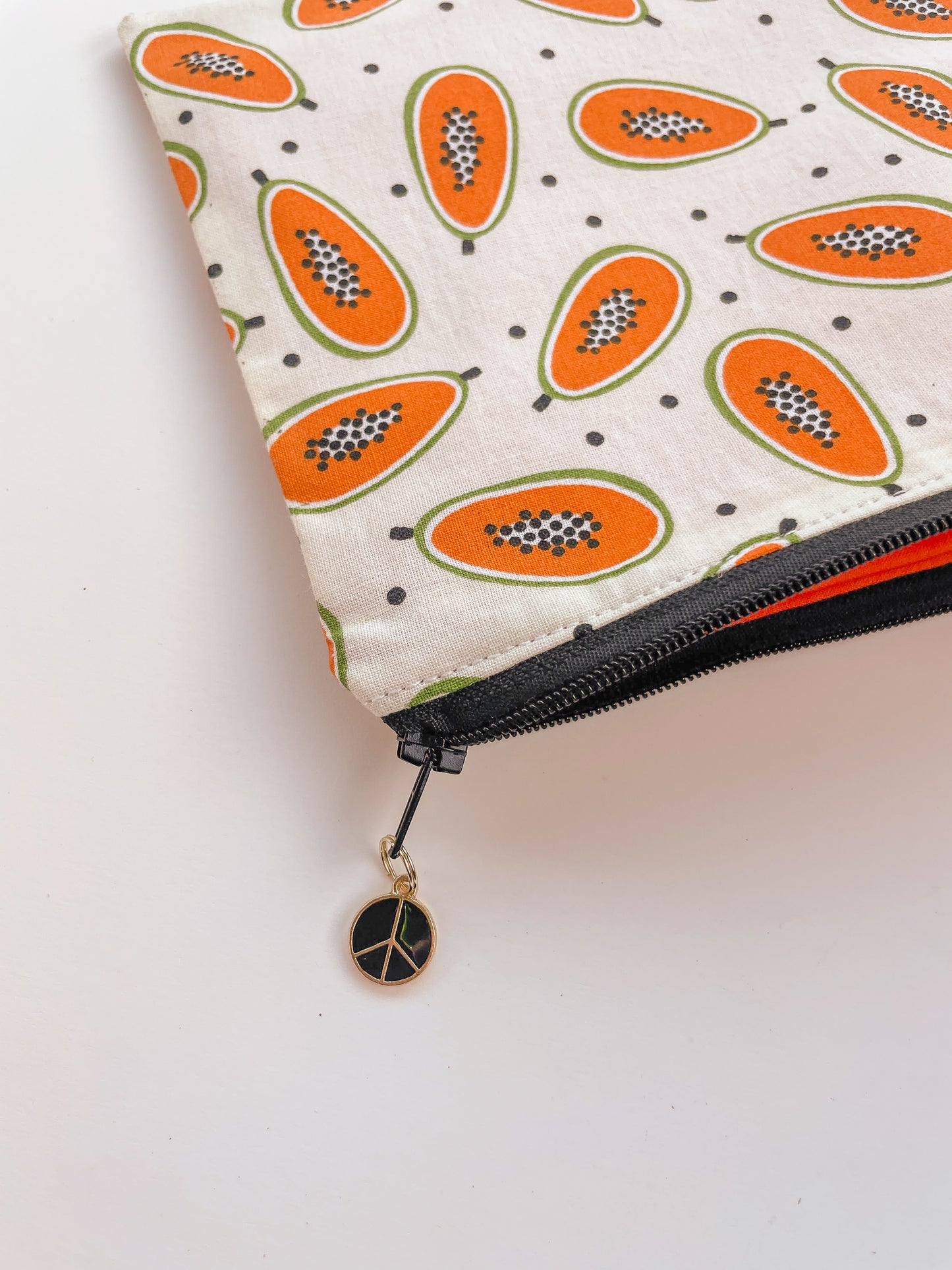 Papaya Zipper Pouch