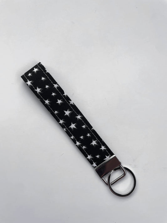 Starry Black Key Fob Wristlet