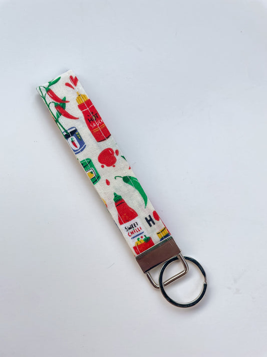 Hot Sauce Key Fob Wristlet