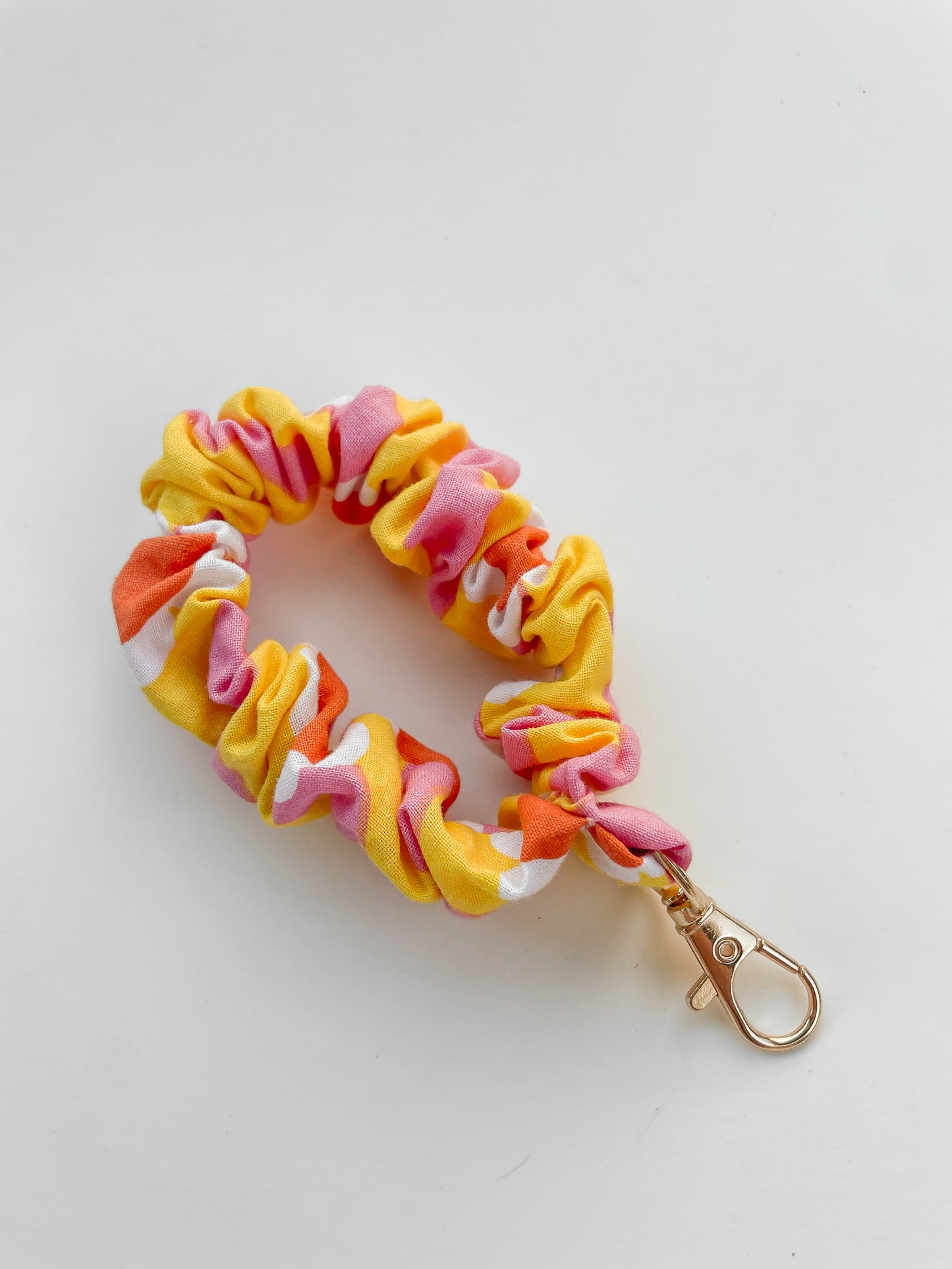 Flower Power Scrunchie Keychain