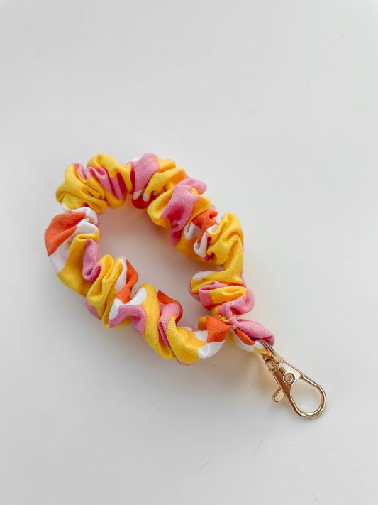 Flower Power Scrunchie Keychain