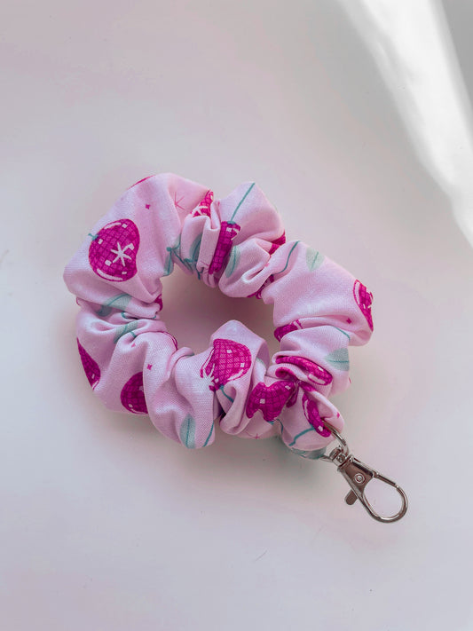 Disco Cherry Scrunchie Keychain
