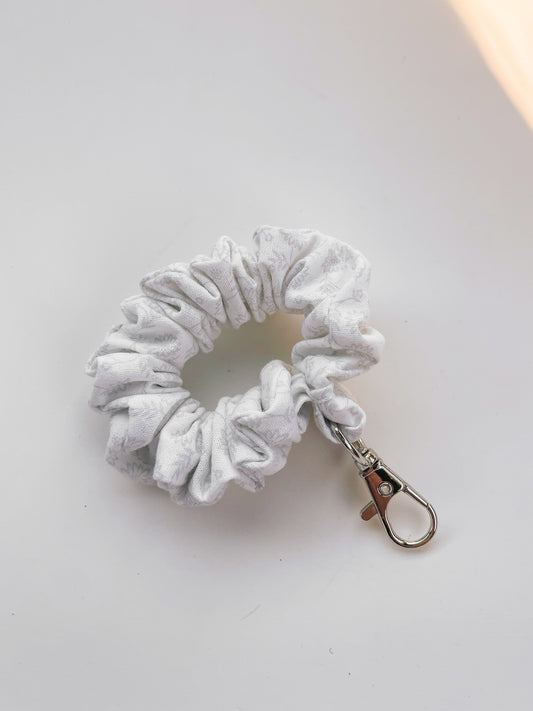 Neutral Scrunchie Keychain