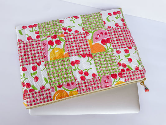 Summer Fruit Laptop Case, Size Small
