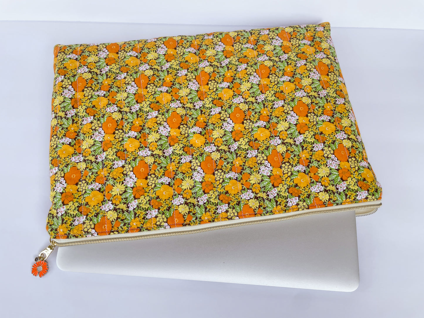 70s Retro Laptop Case, Size Small
