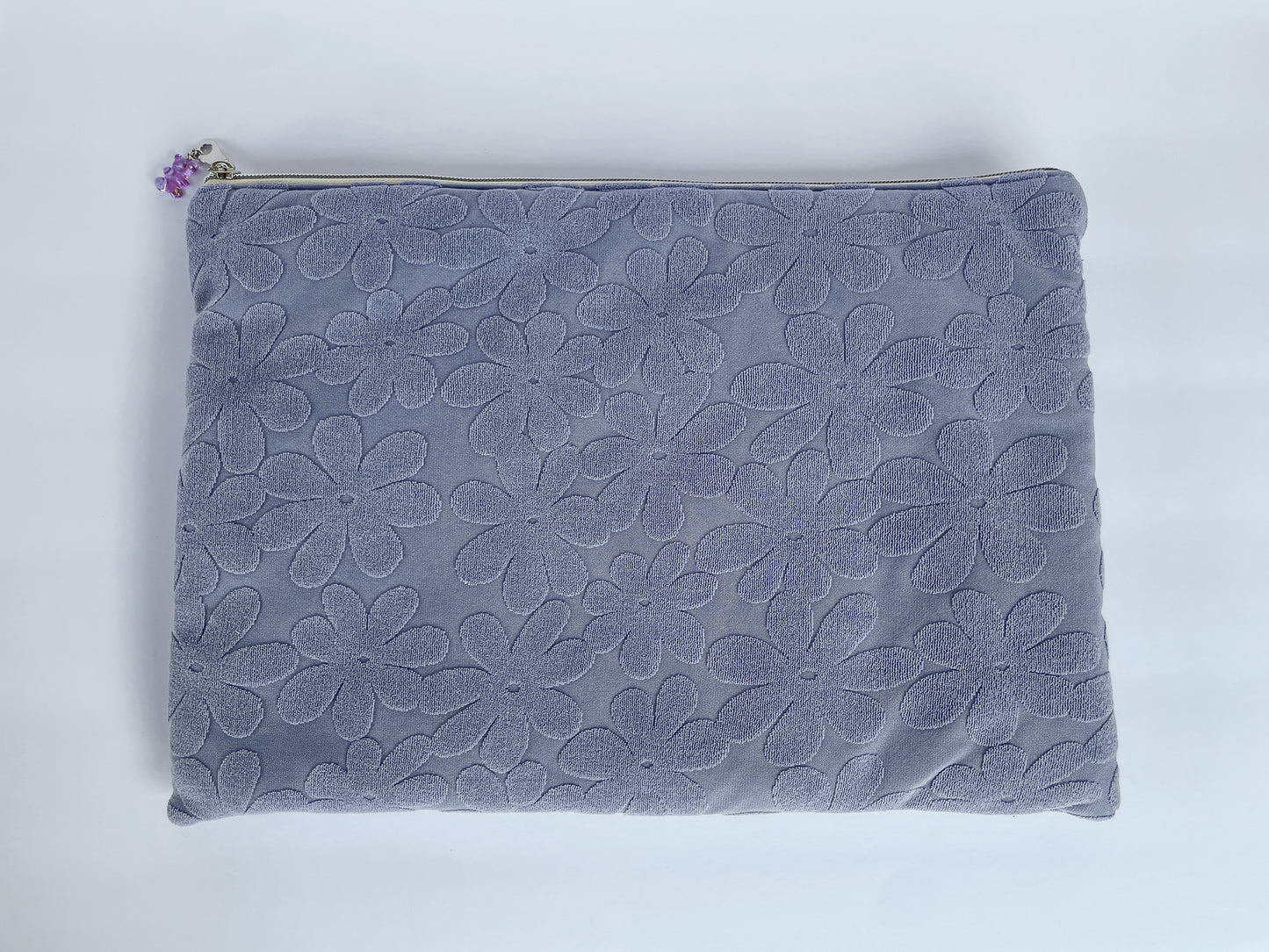 Purple Flower Laptop Case, Size Small