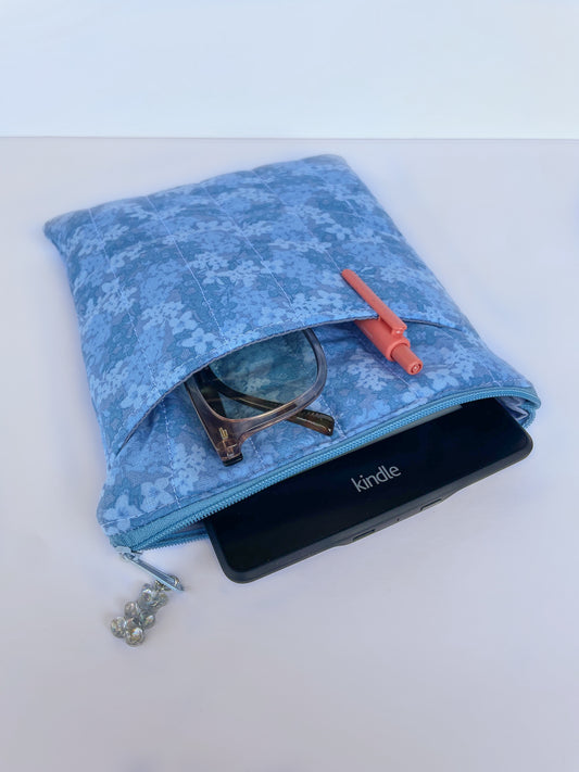Blue Floral Kindle Case