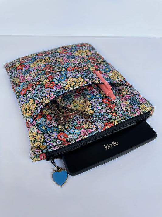 Blue Floral Kindle Case