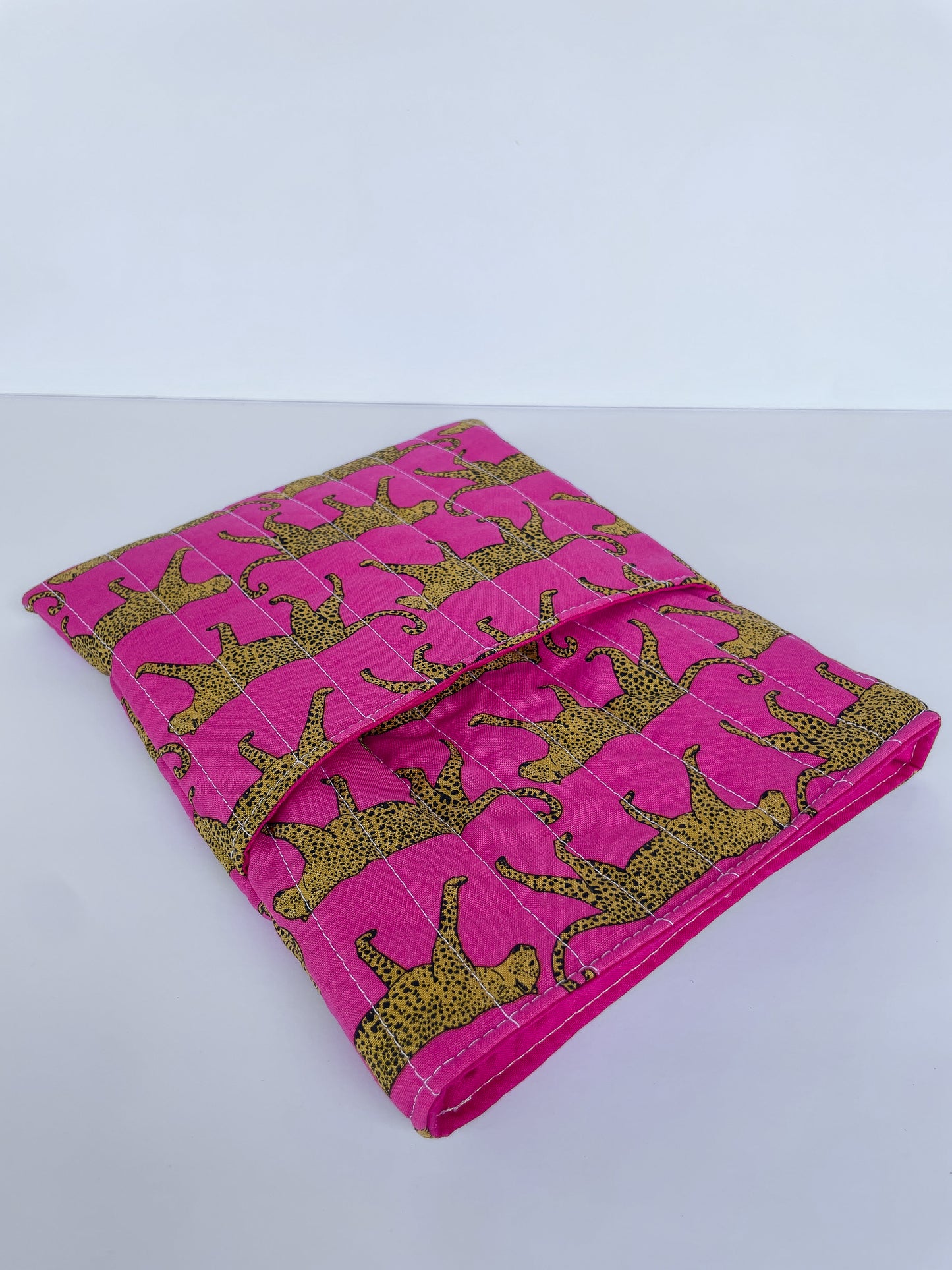 Pink Cheetah Book Sleeve Size Medium