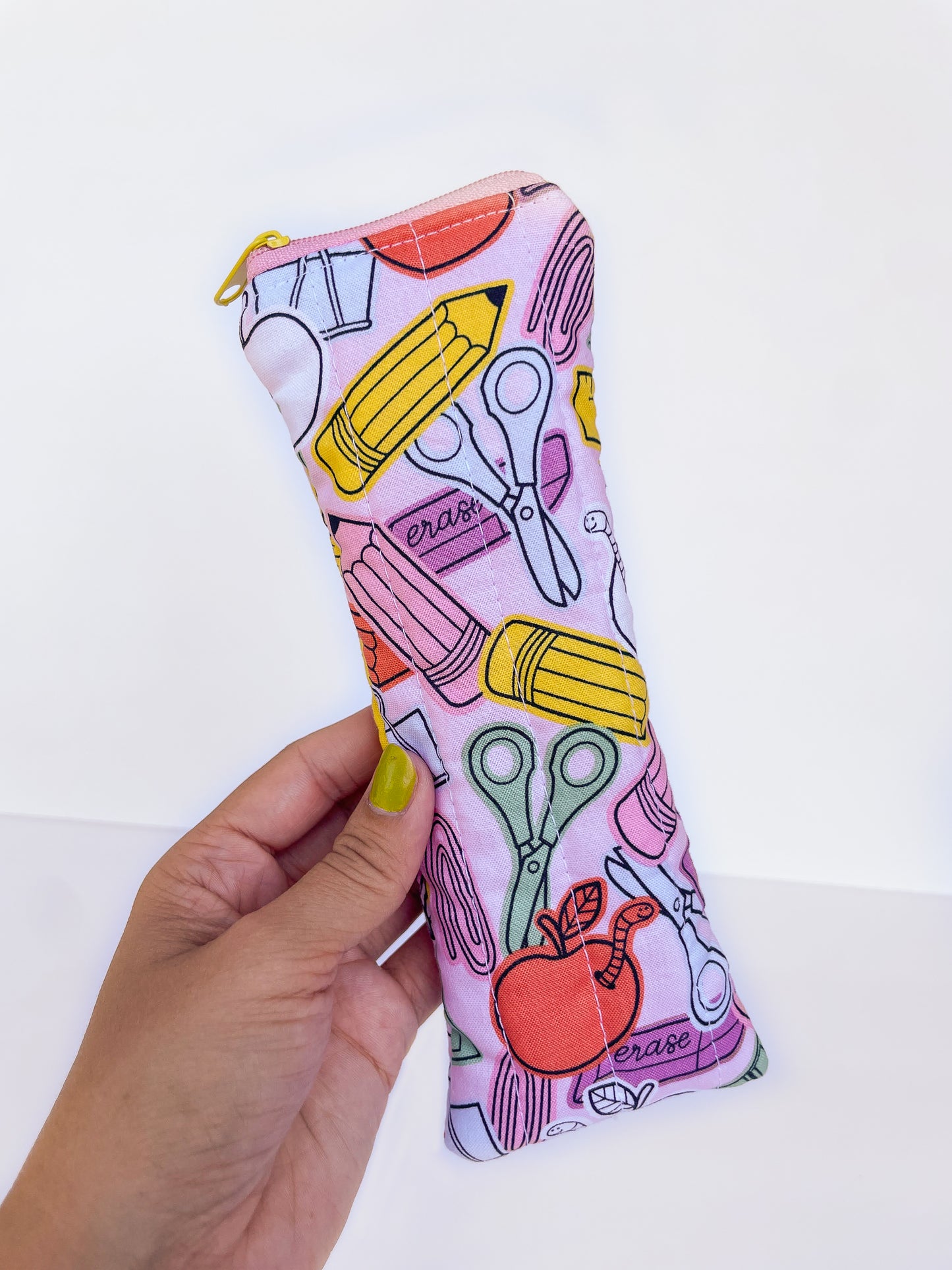 Pink School Days Pencil Pouch