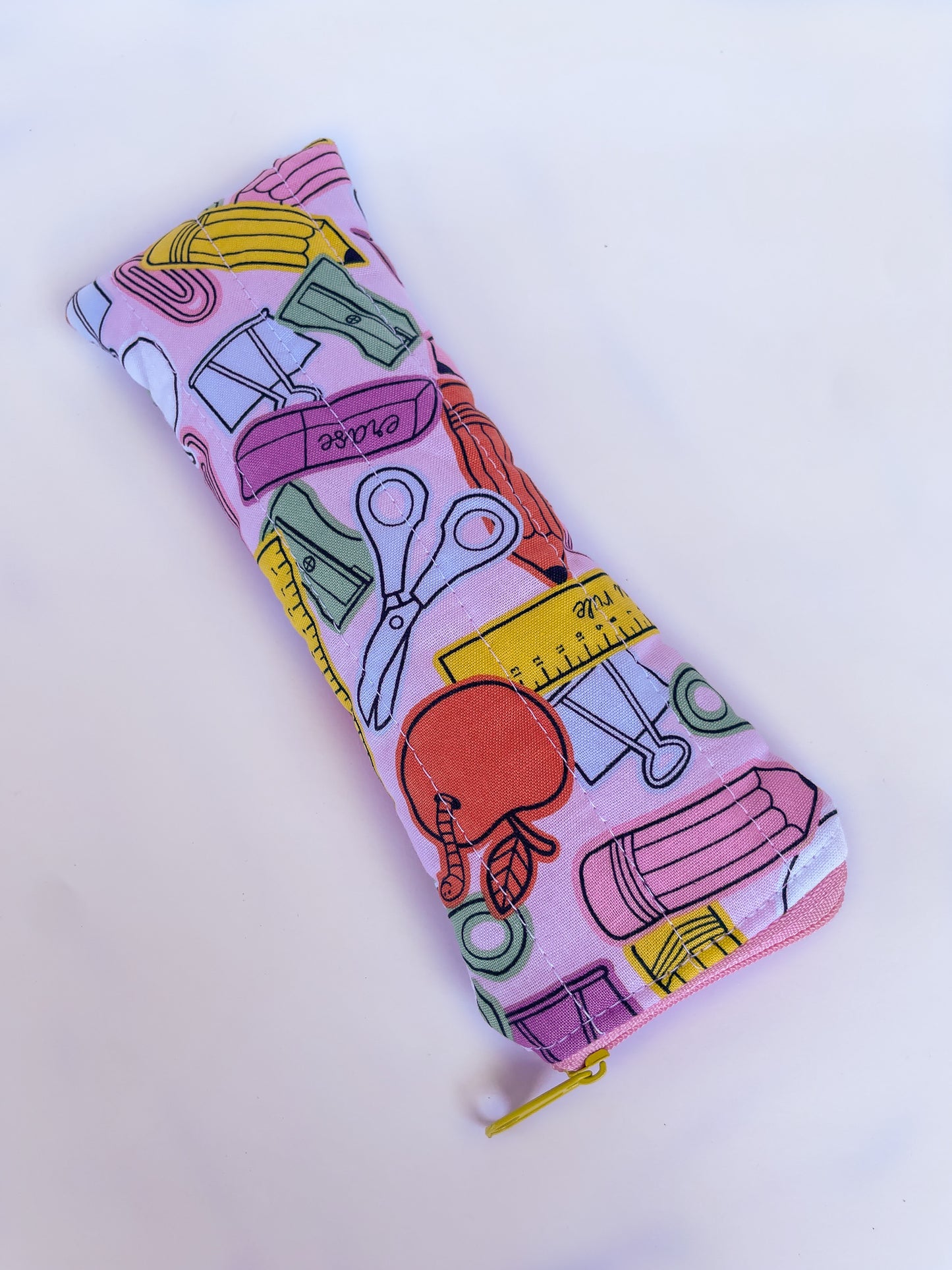 Pink School Days Pencil Pouch