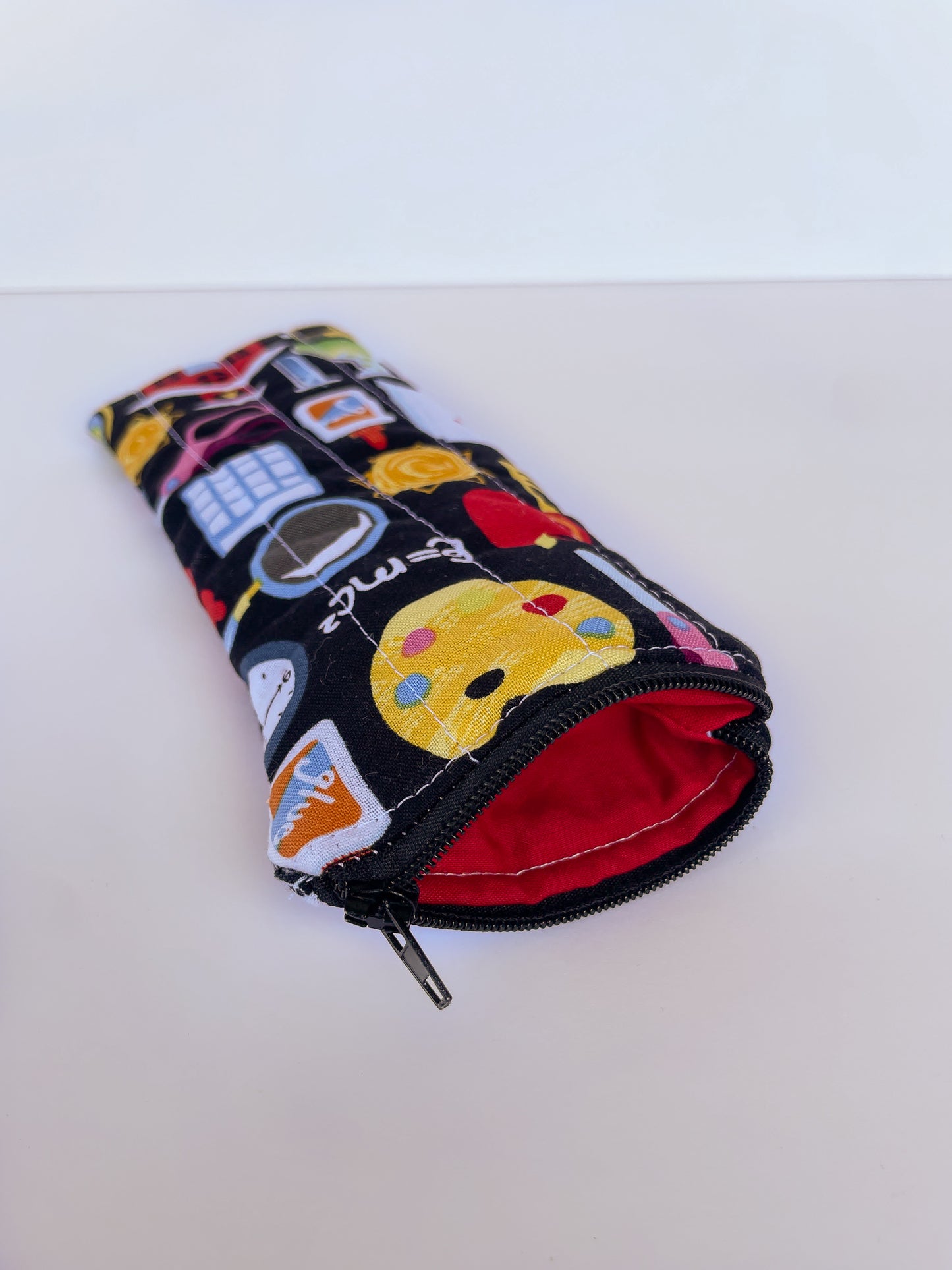 School Days Pencil Pouch, Black Zipper