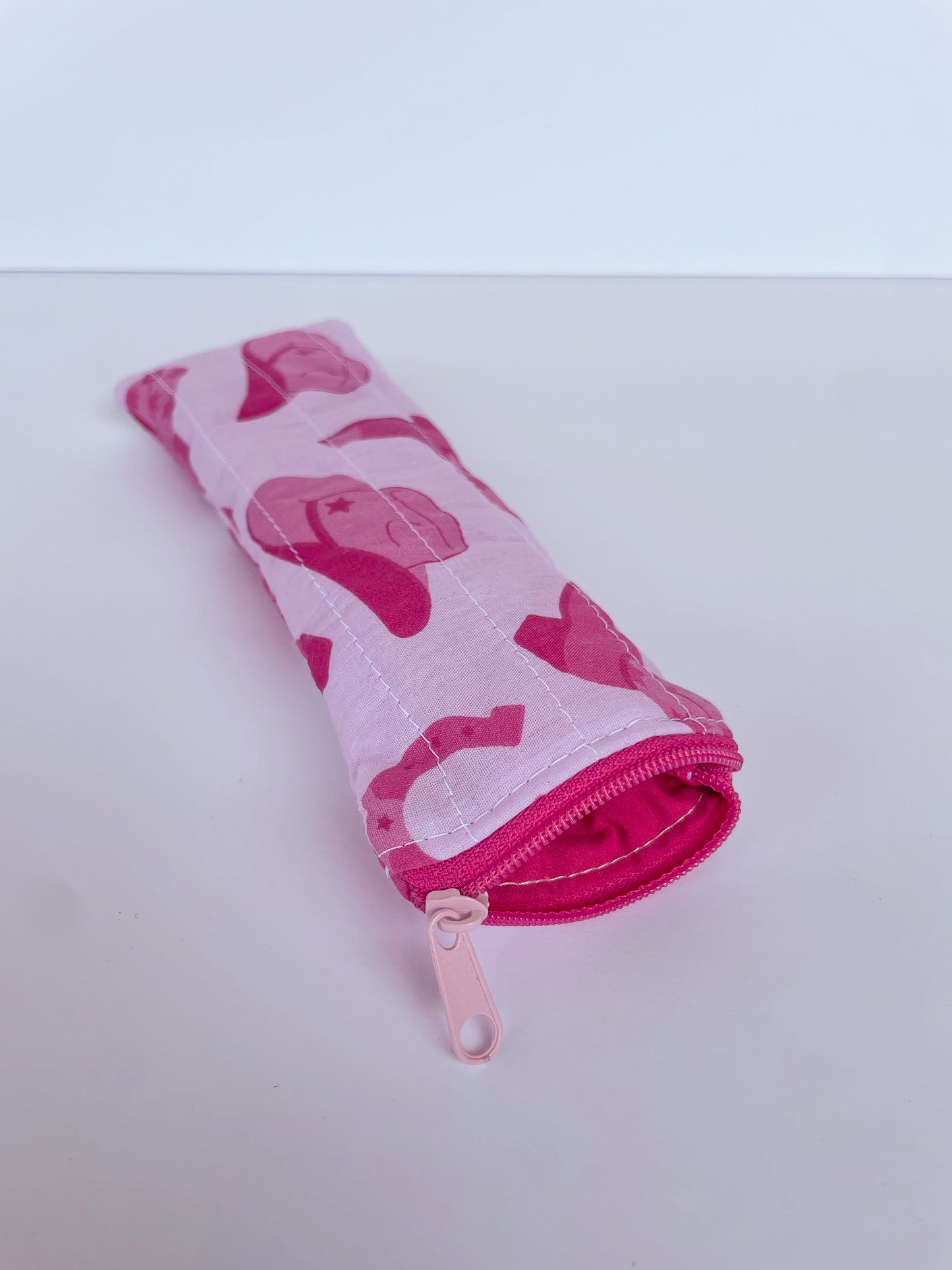Pink Cowgirl Pencil Pouch
