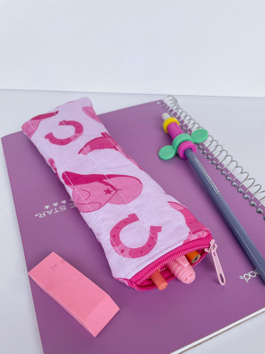 Pink Cowgirl Pencil Pouch