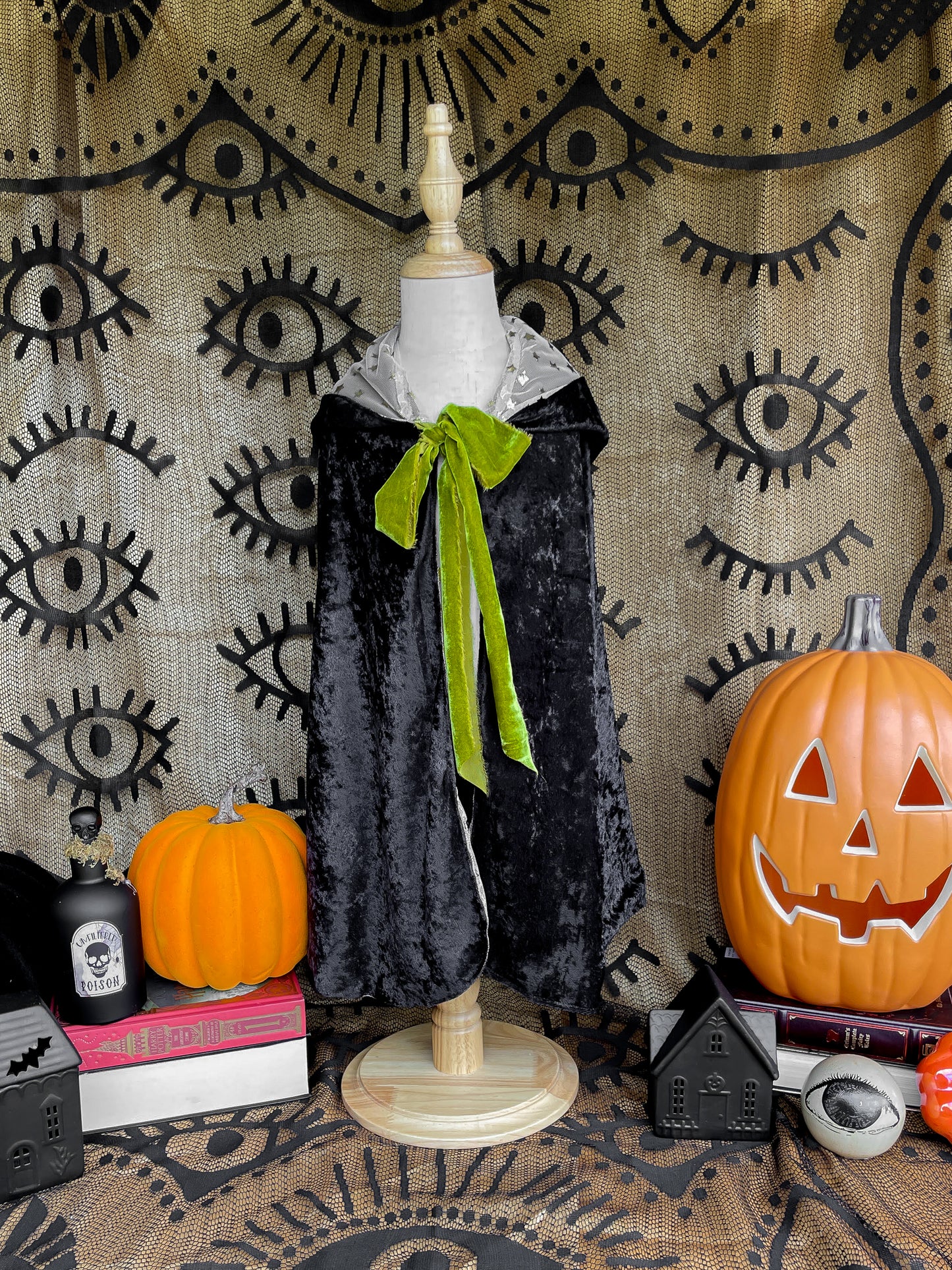 PREORDER Youth Velvet Witch Cloak with Hood