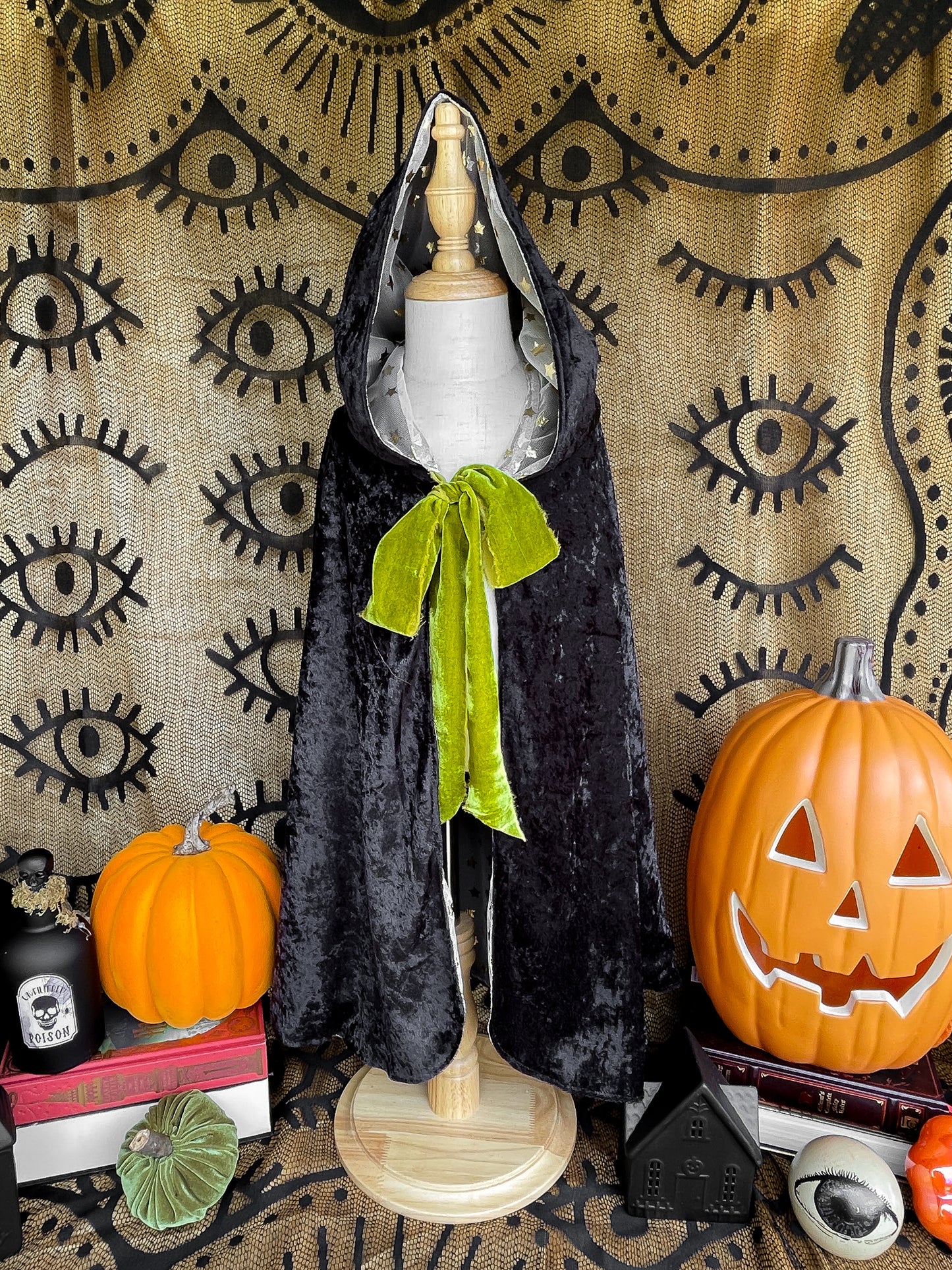 PREORDER Youth Velvet Witch Cloak with Hood
